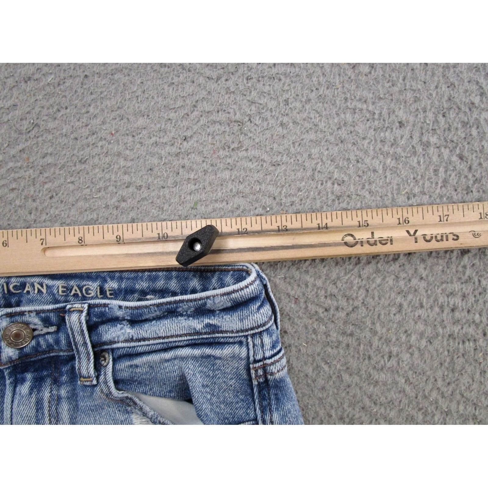 American Eagle Outfitters American Eagle Outfitters Jeans 5-Pocket Denim High Rise Stretch Distressed Mom Size 0 Blue Womens Long Short Hand? Size 25" / US 0 / IT 36 - 7 Thumbnail