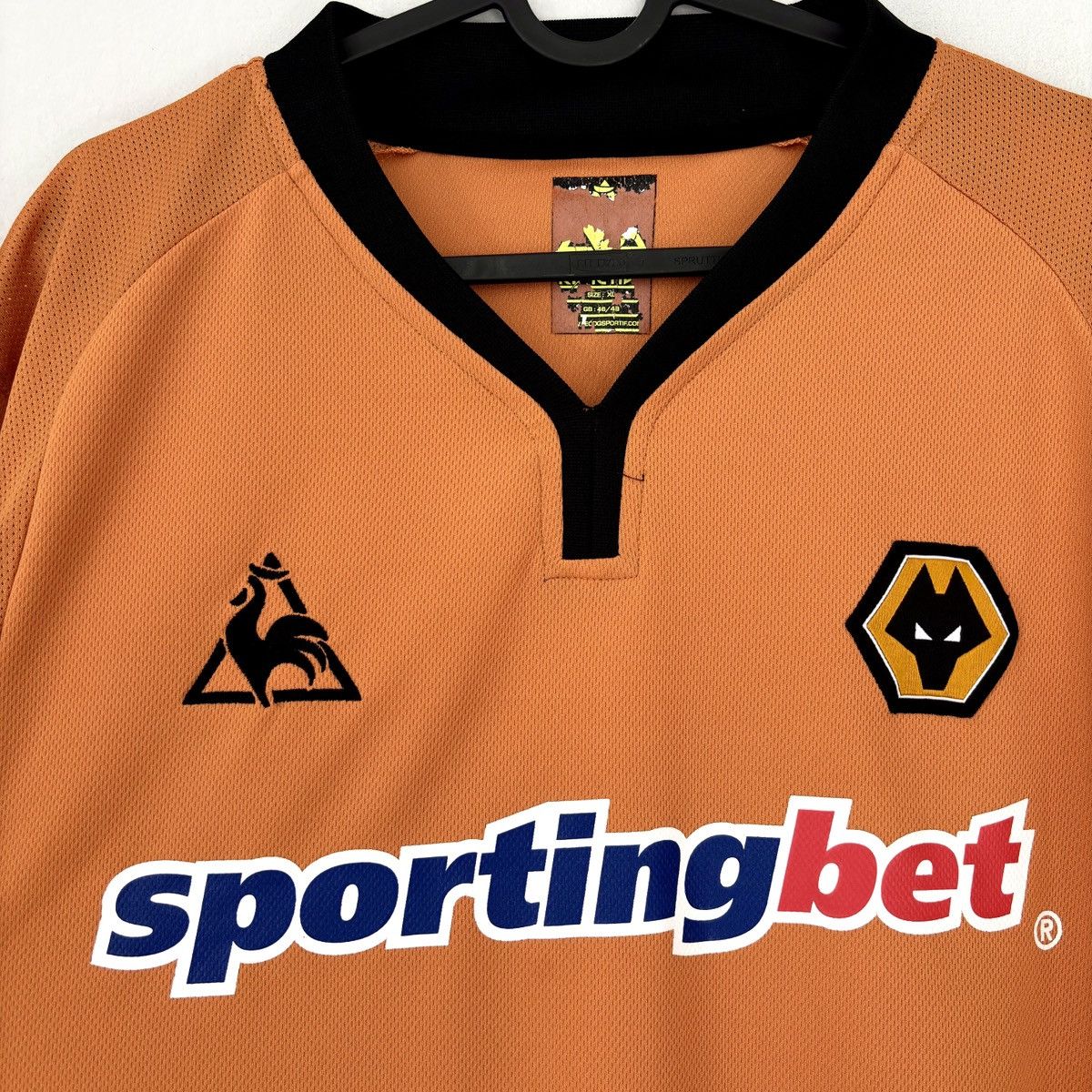 Le Coq Sportif 2009 2010 Wolverhampton England Home Vintage Soccer Jersey Size US XL / EU 56 / 4 - 3 Thumbnail