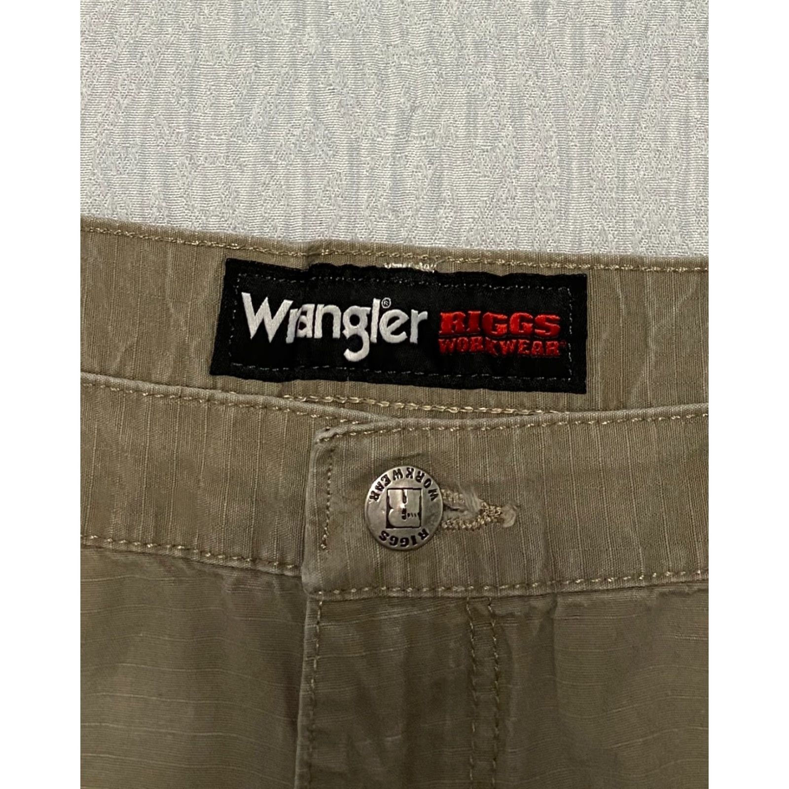 Wrangler VINTAGE Wrangler Riggs Workwear Pants Mens 40x30 Beig Ripstop Straight Vintage Size US 40 / EU 56 - 5 Thumbnail