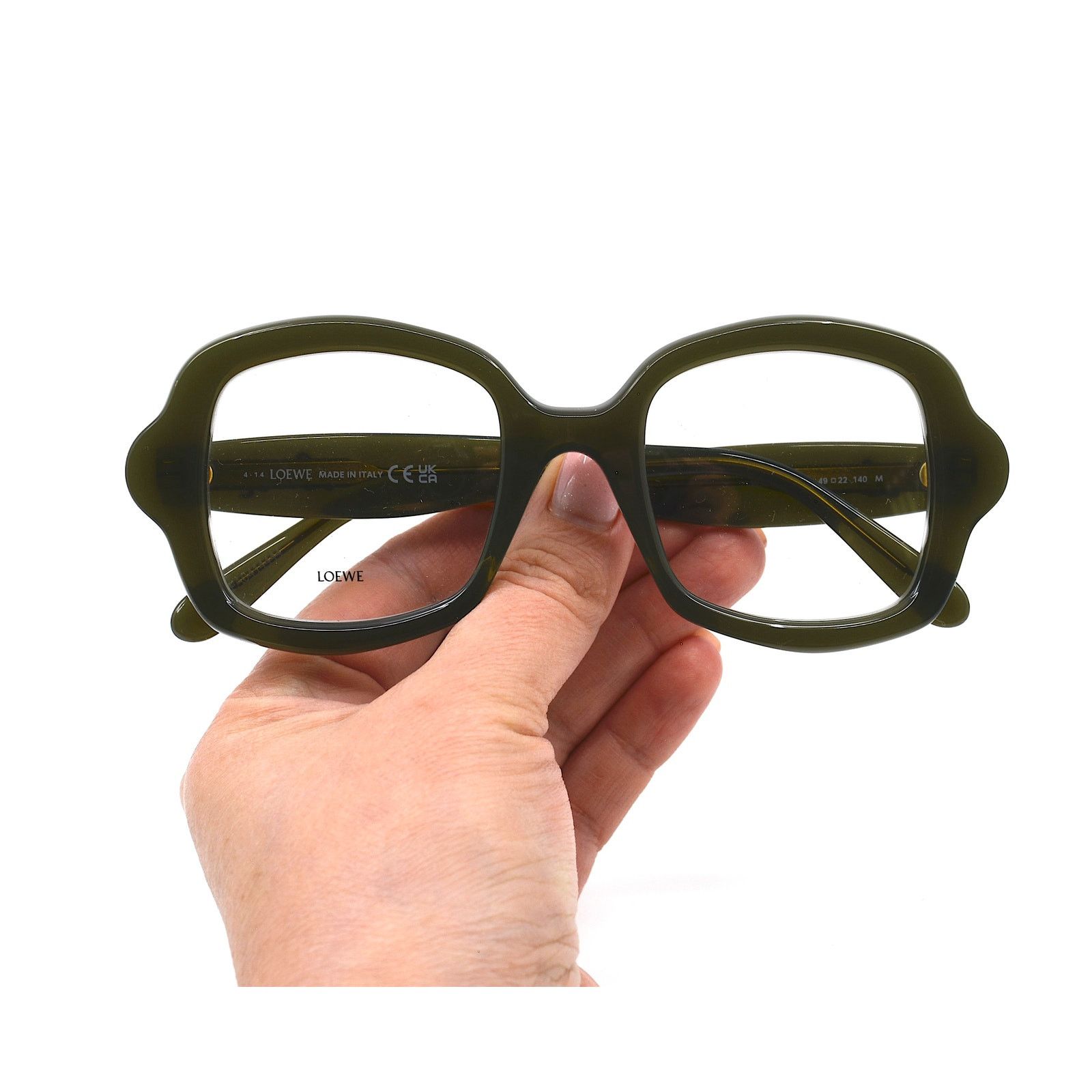 Loewe LOEWE LW450066I 096 Eyeglasses Green Acetate Frame Women Size ONE SIZE - 9 Thumbnail