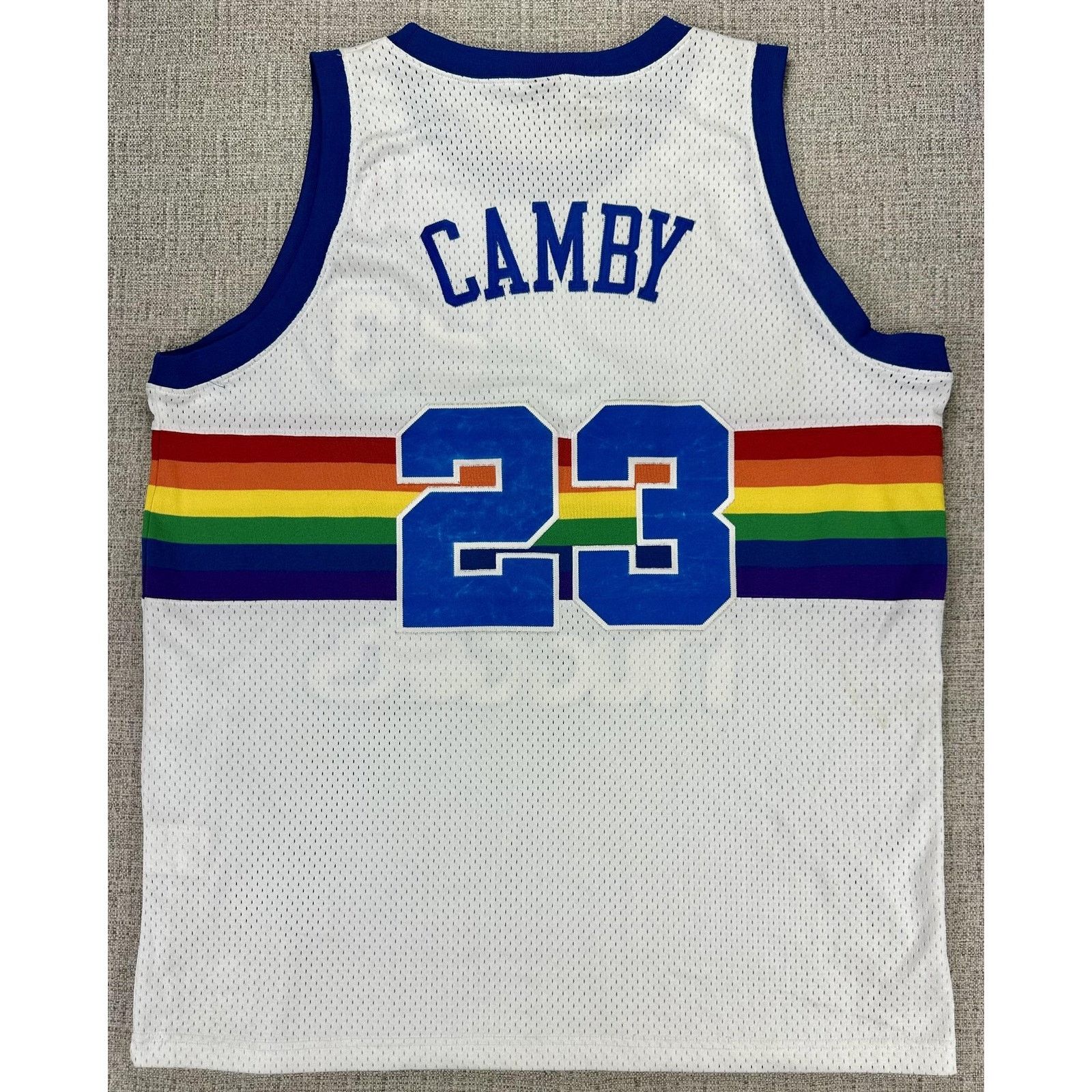 Nike Denver Nuggets Jersey 2XL Embroidered Marcus Camby Nike 2003 Size US XXL / EU 58 / 5 - 11 Thumbnail