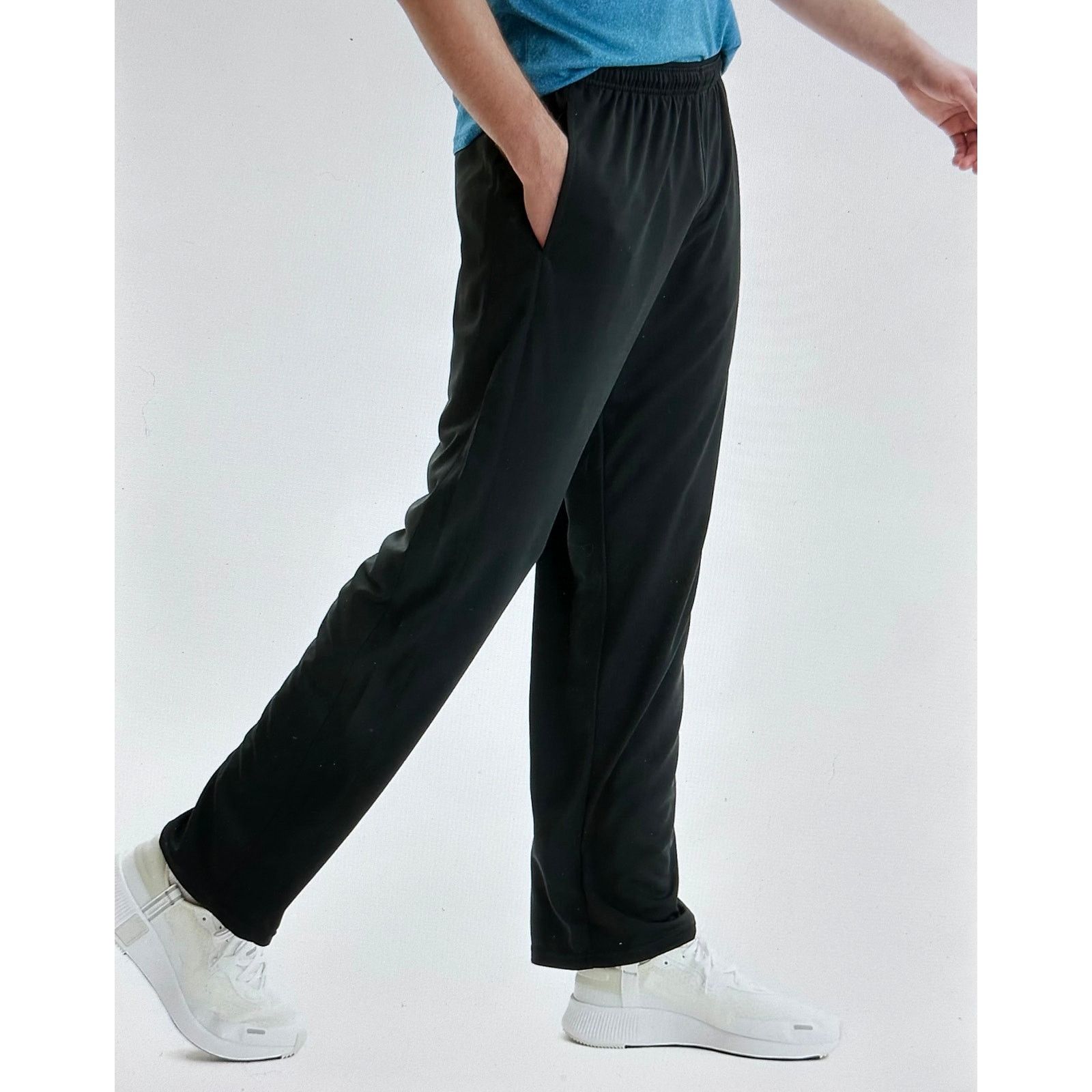 Hanes Hanes Sport Active Gear Joggers Mens Black L Size US 33 - 4 Thumbnail