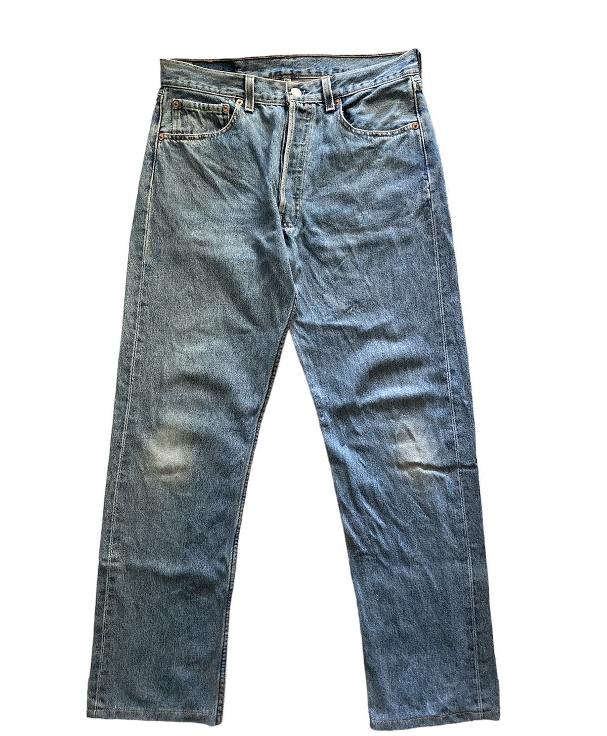 image of Levis x Levis Vintage Clothing Vintage 00S Levi's 501 Button-Fly Denim Jeans in Blue (Size 31)
