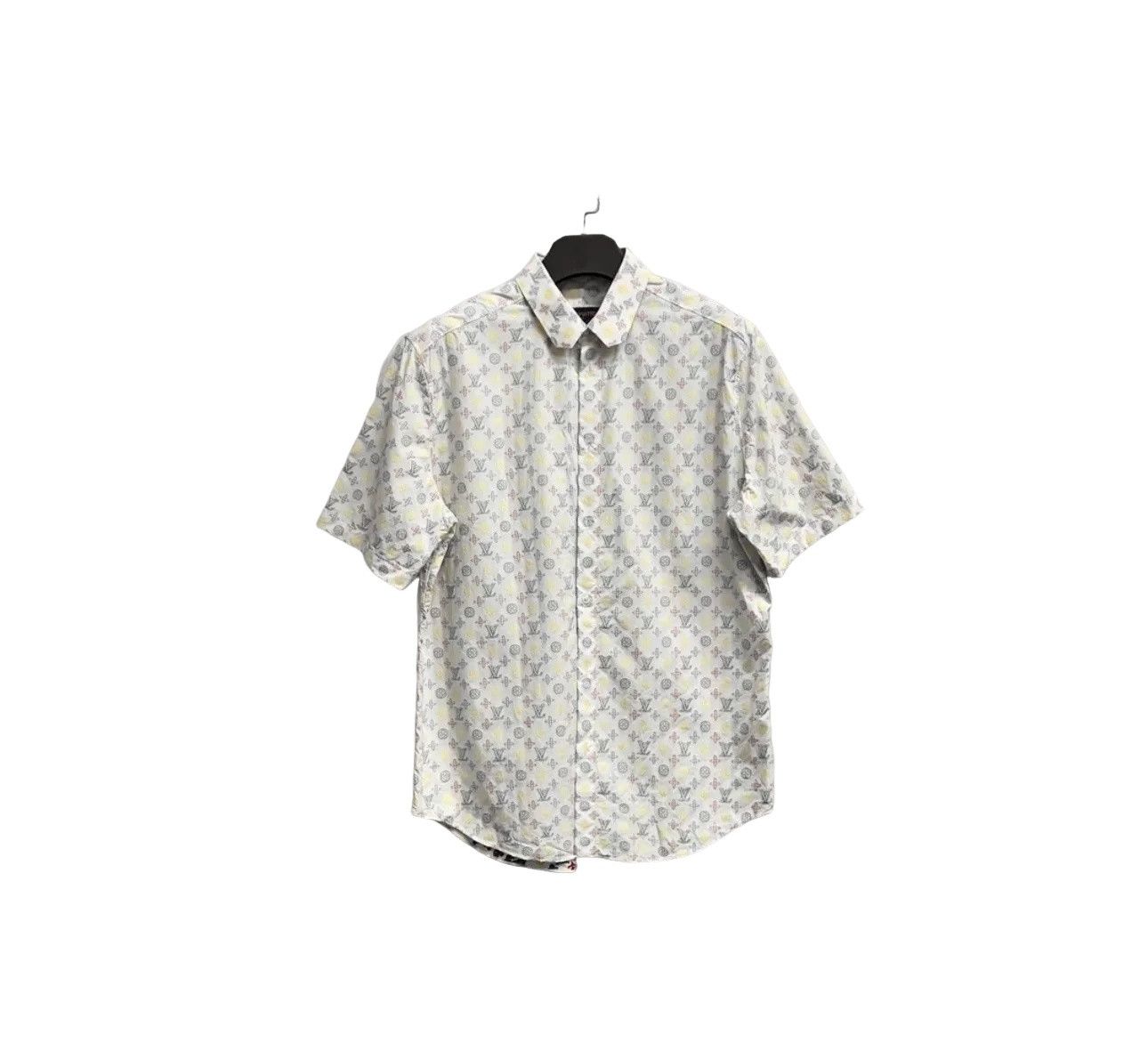 Louis Vuitton Louis Vuitton Monogram Embroidered Short Sleeve Shirt XXL Size US XXL / EU 58 / 5 - 1 Thumbnail