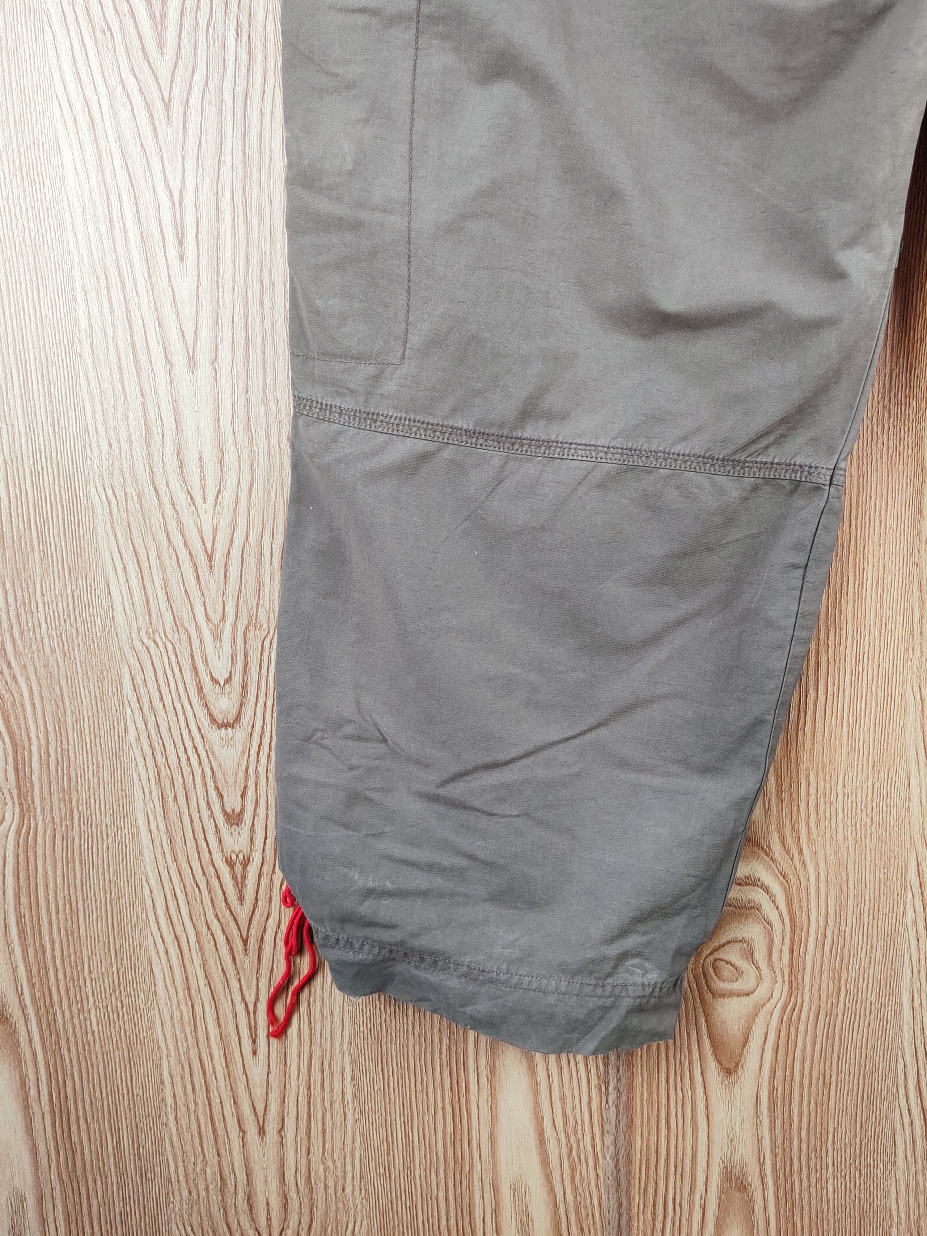 Japanese Brand Chevre Dark Gray Faded Multipocket Cargo Pants #W848 Size US 33 - 11 Thumbnail