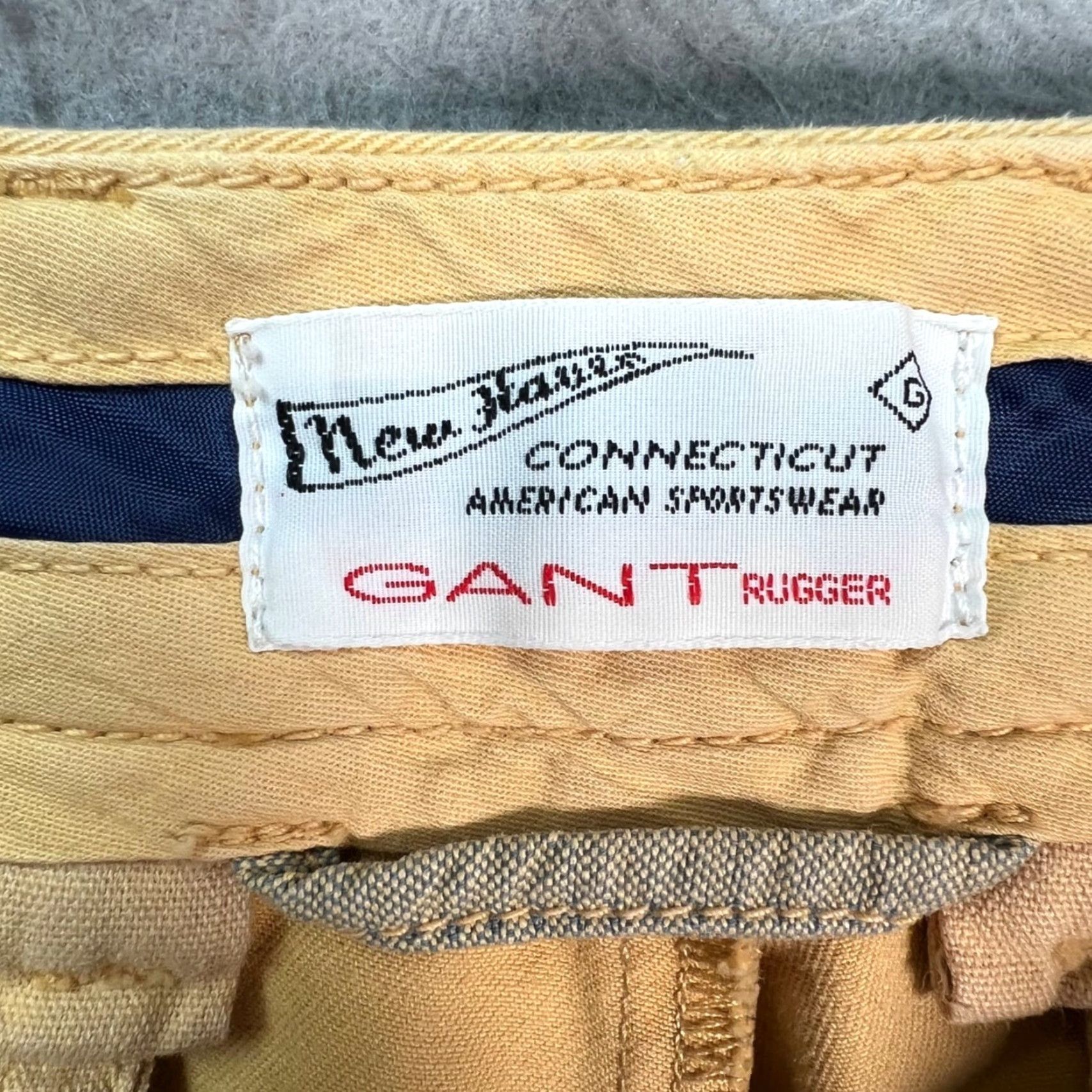 Gant Gant Rugger Mens 31x27 Yellow Chinos Slim Fit Trousers Chino Pants Shirt? Size US 31 - 3 Thumbnail