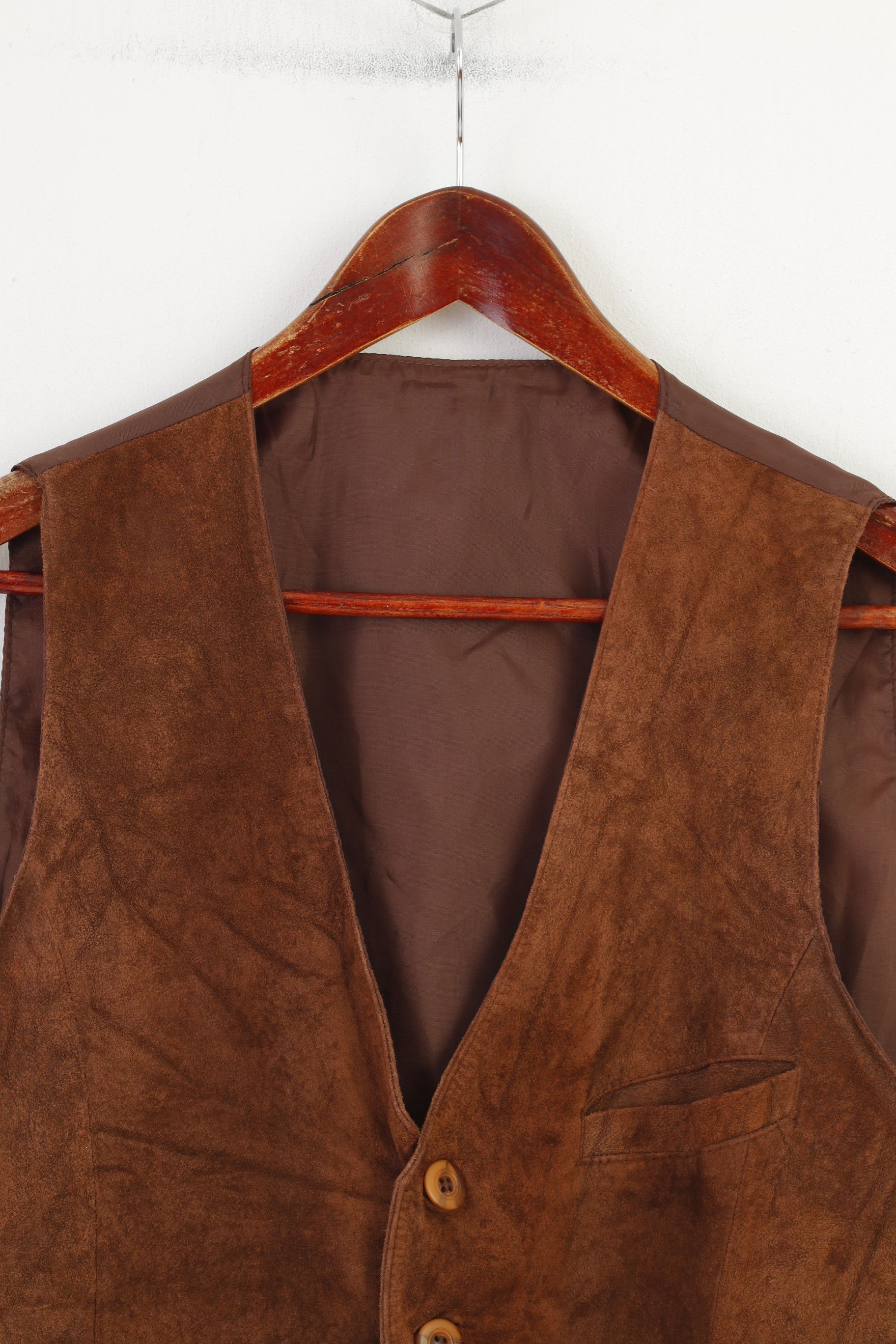 Vintage Vintage Men 50 Vest Brown Leather Bottoms Classic 4414 Size US M / EU 48-50 / 2 - 2 Thumbnail