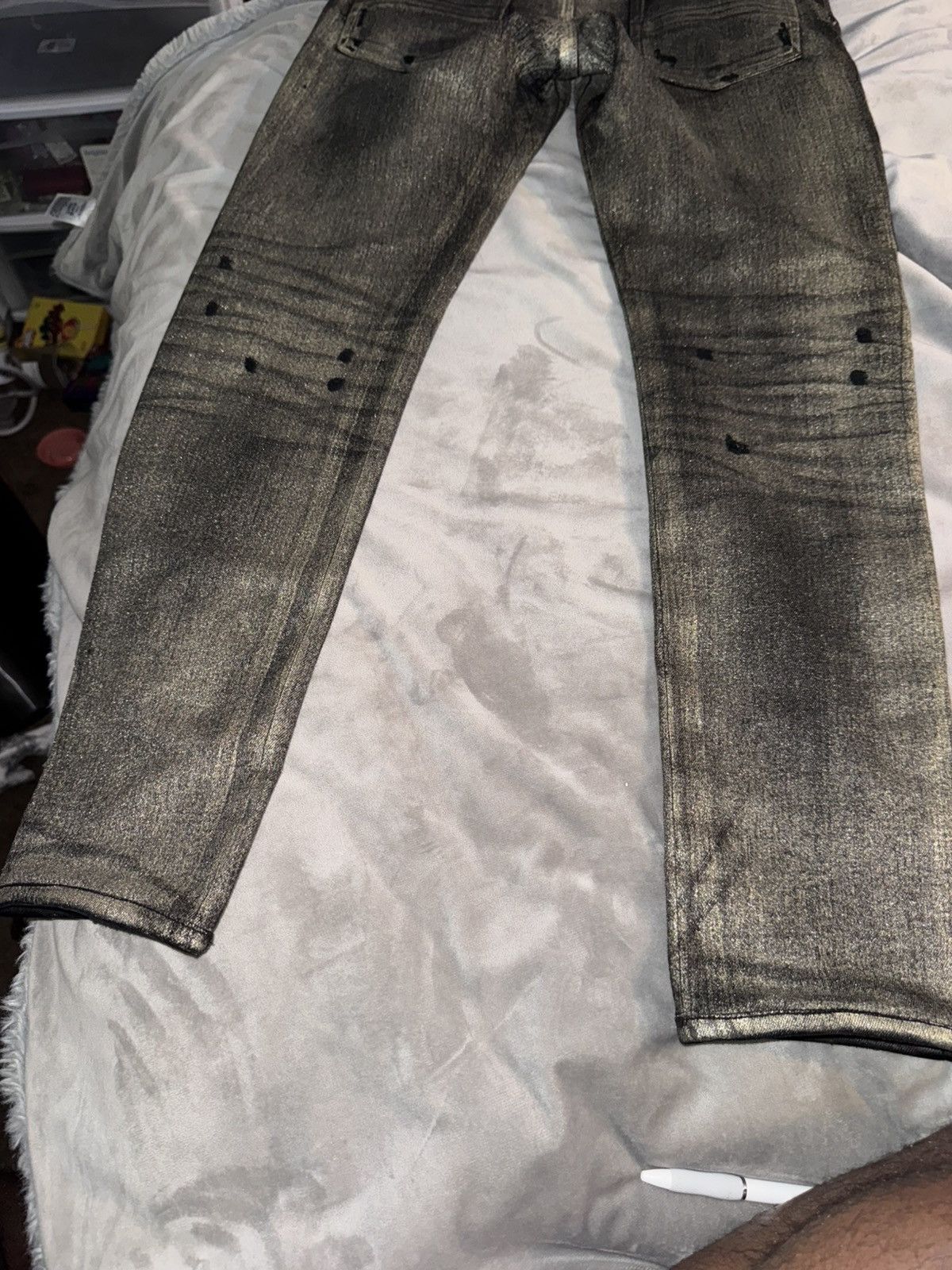 Amiri Gold Amiri Skinny Jeans Size US 32 / EU 48 - 10 Thumbnail