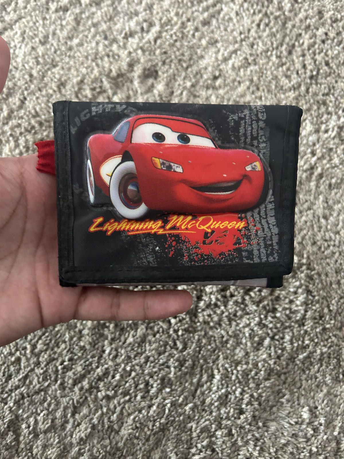 Disney Vintage Disney Pixar Cars Lightning McQueen Tri-Fold Wallet Size ONE SIZE - 1 Thumbnail