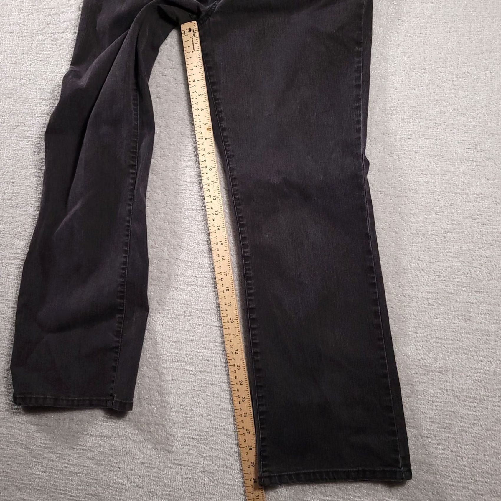 Croft & Barrow Croft & Barrow Jeans Women's Black Boot Mid Rise Stretch Double Button 12 Size 34" / US 12 / IT 48 - 7 Thumbnail