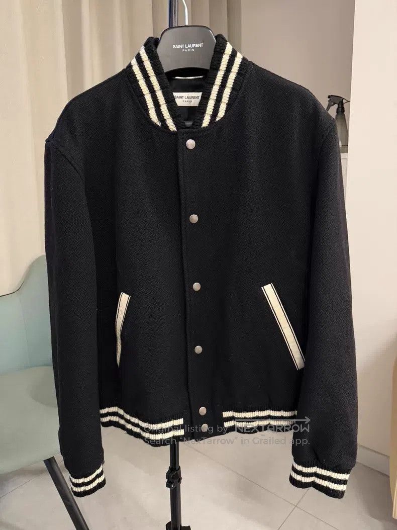 Saint Laurent Paris Saint Laurent Paris Back Lettering Embroidered Baseball Ja Size US L / EU 52-54 / 3 - 2 Thumbnail
