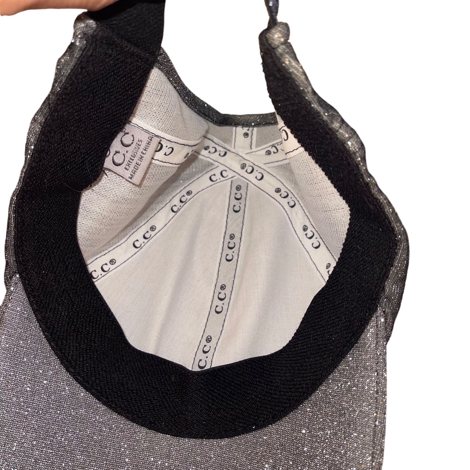 Other C C Womens Hats One Size Gray Metallic Extremely Size ONE SIZE - 6 Thumbnail