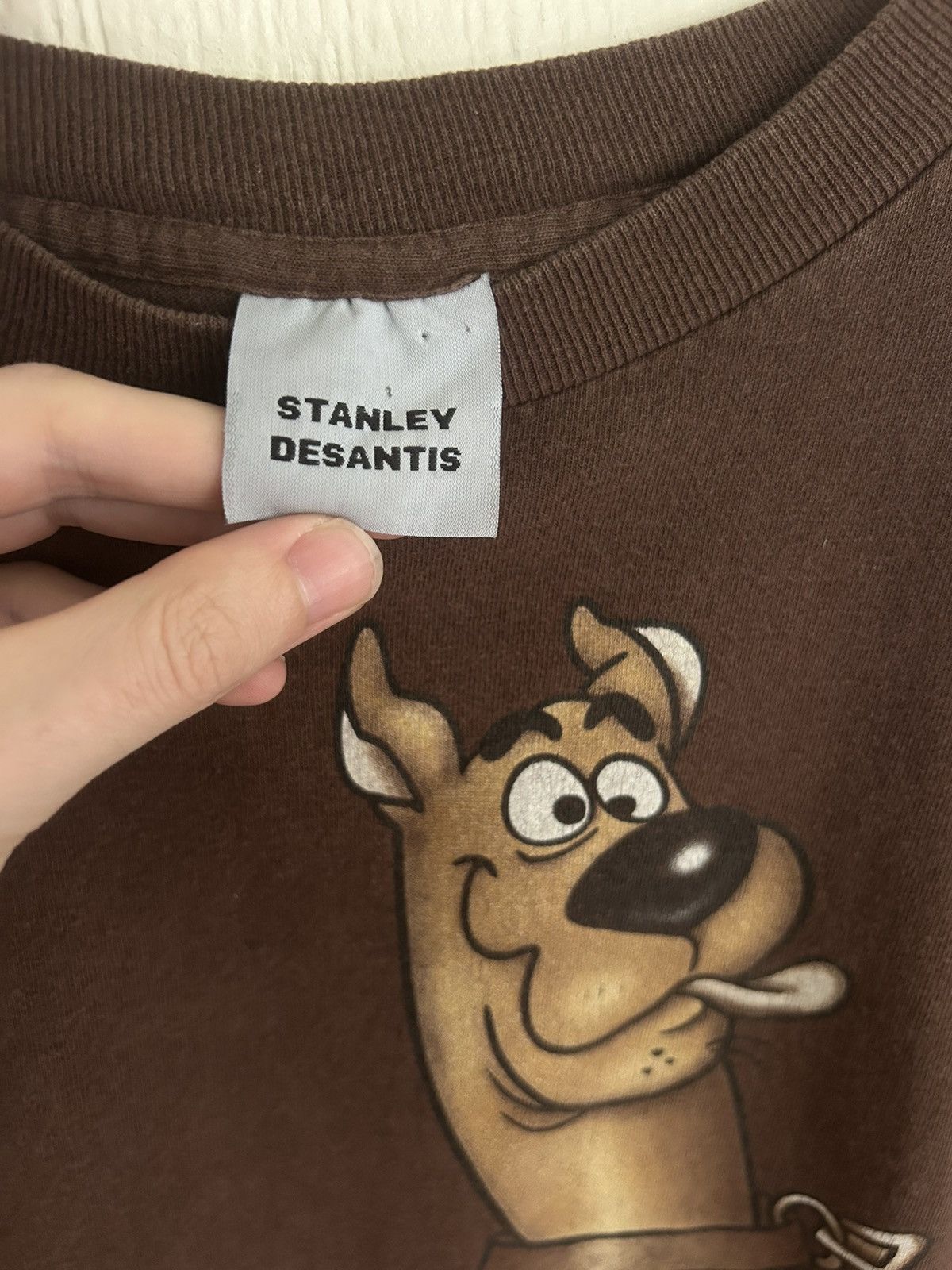 Vintage 1997 Hanna Barbera Scooby Doo Brown Stanley Desantis T-shirt Size US XL / EU 56 / 4 - 3 Thumbnail