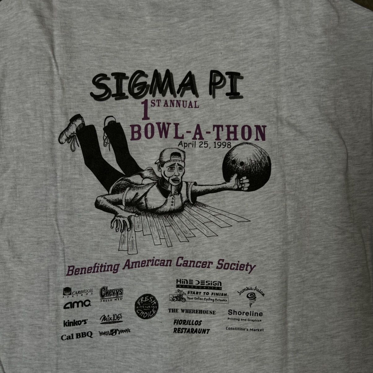 Hanes × Vintage 1998 HANES Sigma Pi Bowl-A-Thon Vintage T-shirt Size US L / EU 52-54 / 3 - 4 Thumbnail