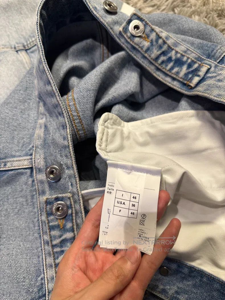 Valentino Valentino A large logo denim jacket on the chest Size US S / EU 44-46 / 1 - 6 Thumbnail