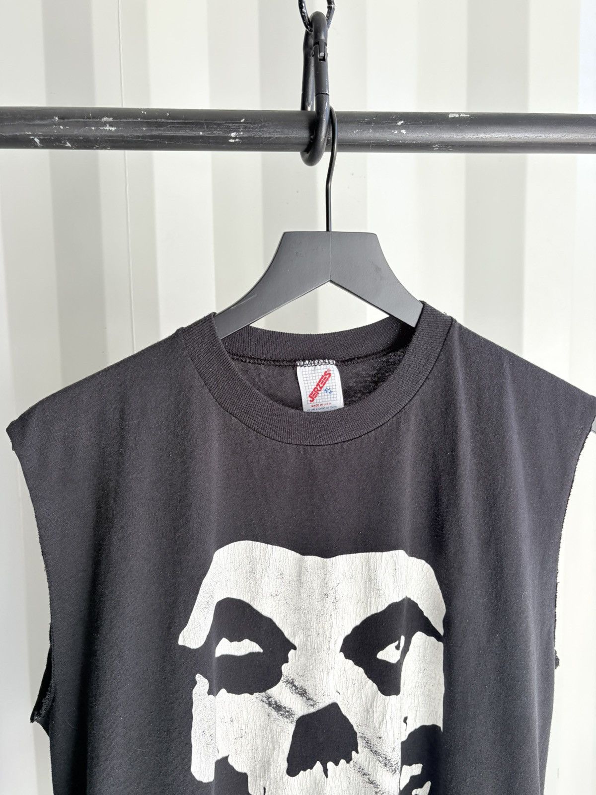 Band Tees Vintage Misfits Tank Faded Distressed GRUNGE Size US XL / EU 56 / 4 - 2 Thumbnail