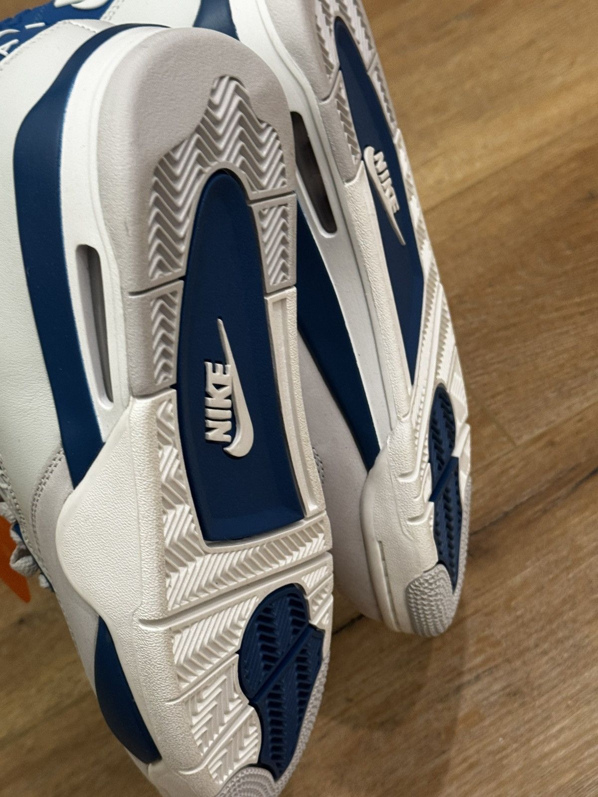 Jordan Brand × Nike Nike Air Jordan 4 Retro Military Industrial Blue Size US 8 / EU 41 - 3 Thumbnail