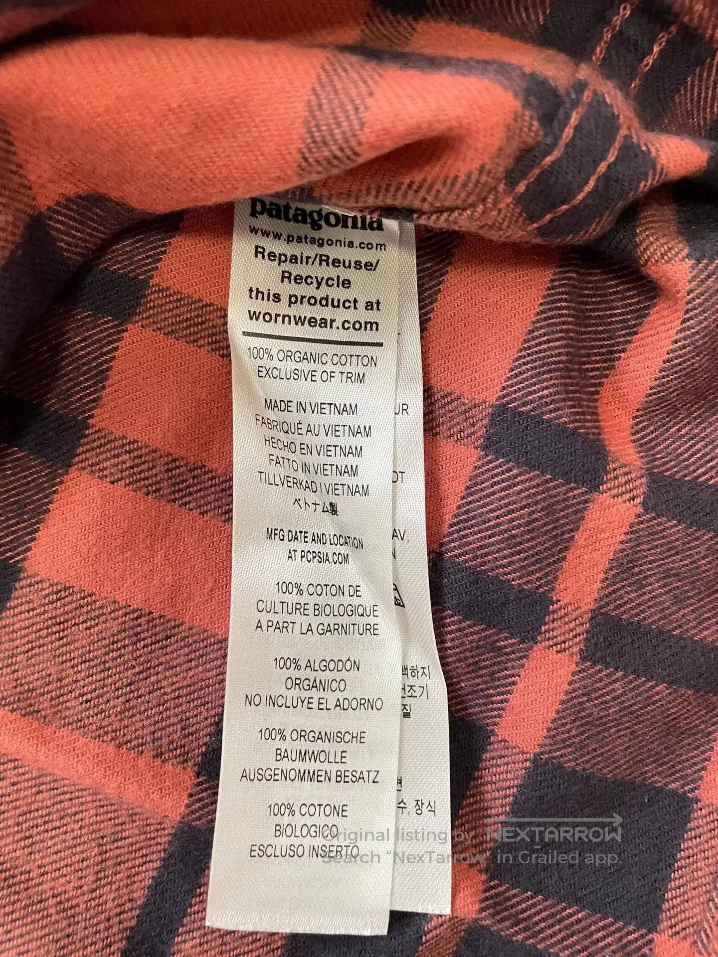 Patagonia Patagonia Men's Fjord Flannel Shirt. Size US S / EU 44-46 / 1 - 7 Thumbnail