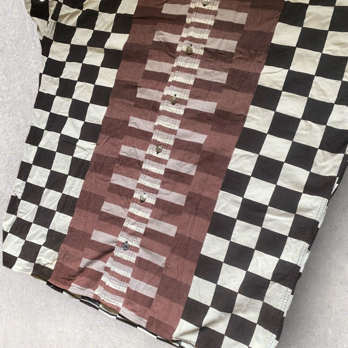 Versace Vintage Versace jean couture checkered Corduroy shirt Size US M / EU 48-50 / 2 - 7 Thumbnail
