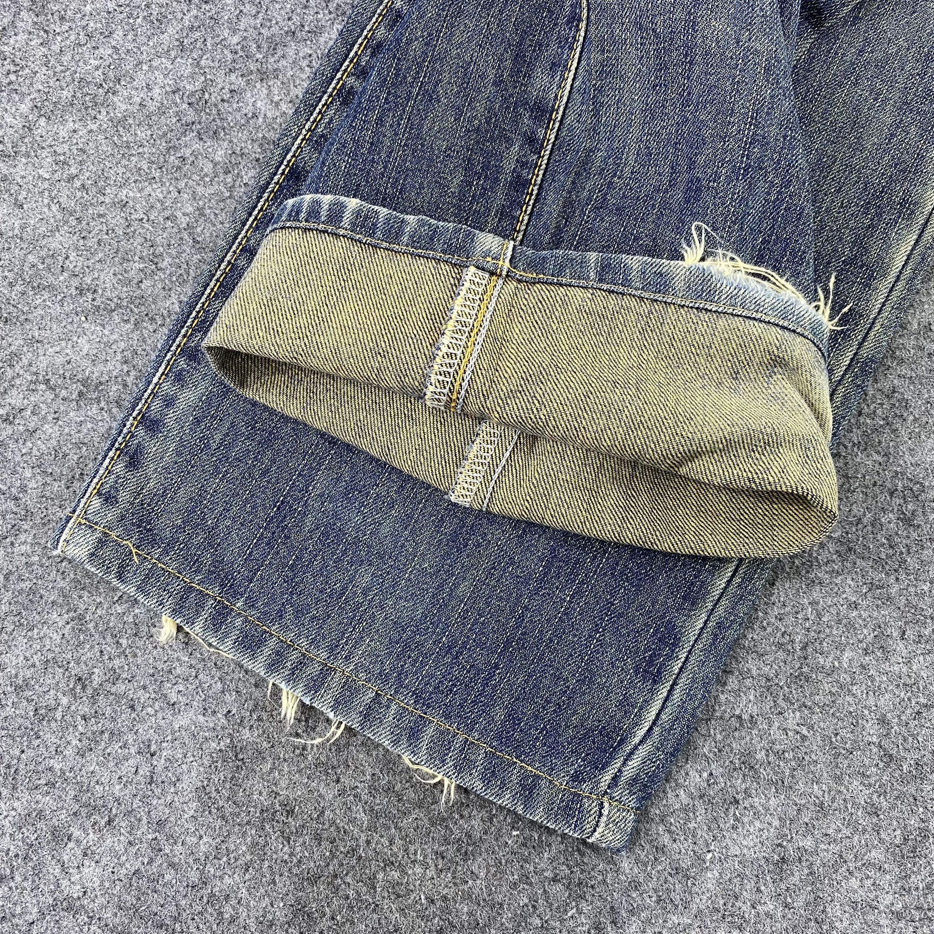 Edwin Vintage Edwin 404 Distressed Jeans - J1181 Size US 36 / EU 52 - 12 Thumbnail