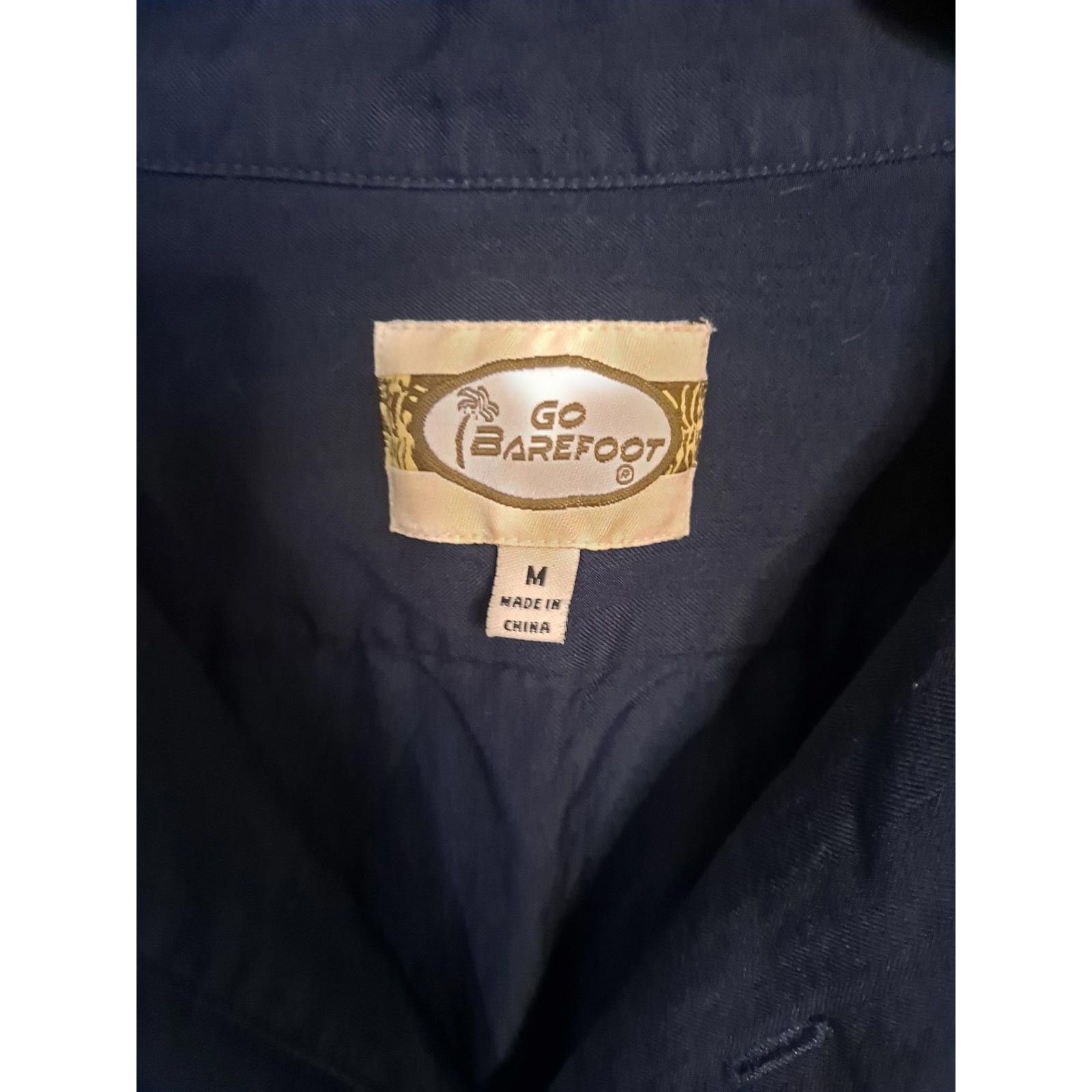 Other Go Barefoot Drinking Short Sleeve Button Up Shirt Size Mediu Size US M / EU 48-50 / 2 - 3 Thumbnail