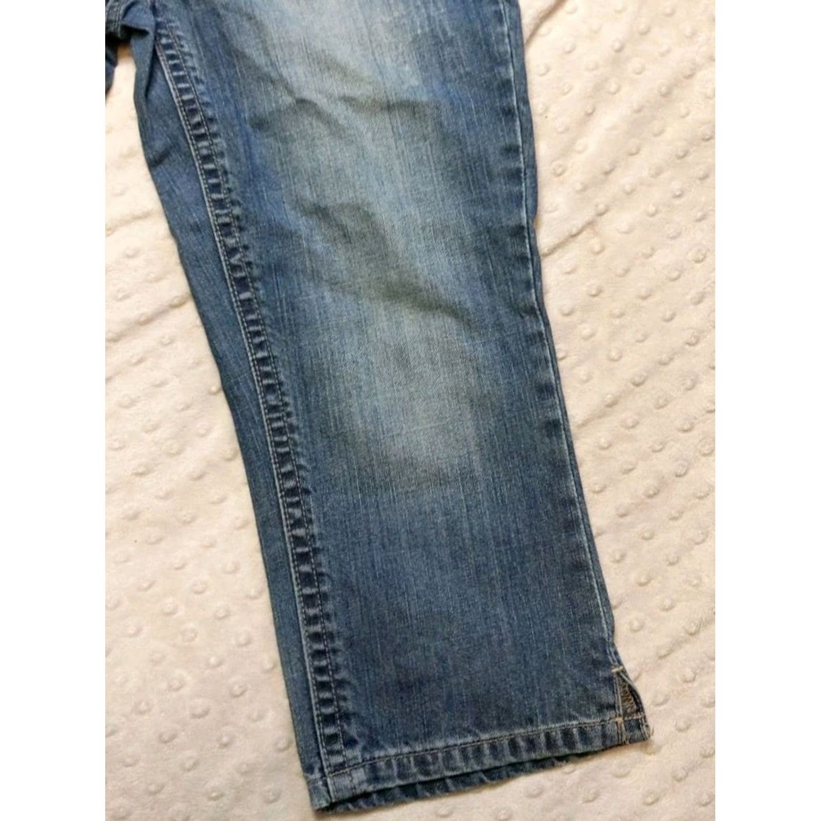 American Eagle Outfitters American Eagle Outfitters Jeans Womens Artist 5-Pocket Denim Straight Mid Rise Dark Blue 30x19 (8) Cotton Spandex XS? Size 30" / US 8 / IT 44 - 2 Thumbnail
