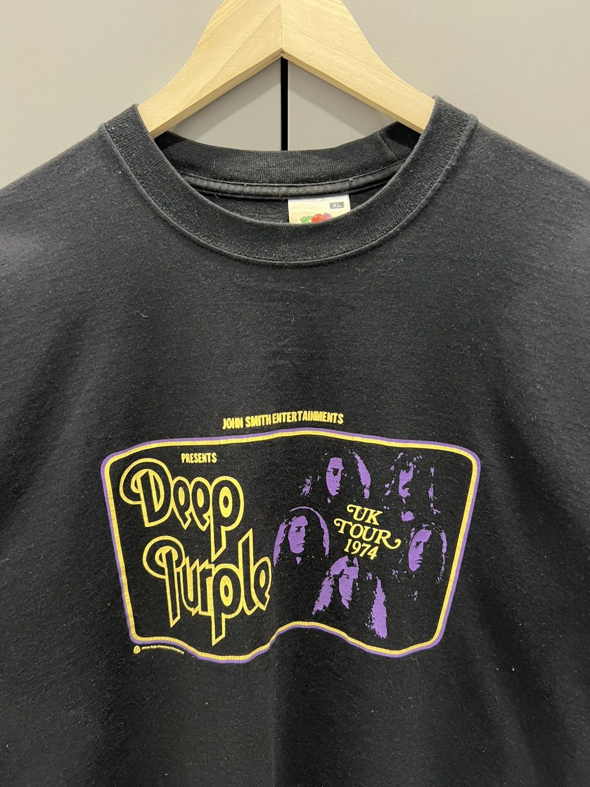 Band Tees DEEP PURPLE TOUR 90S T SHIRT SIZE X LARGE Size US XL / EU 56 / 4 - 9 Thumbnail