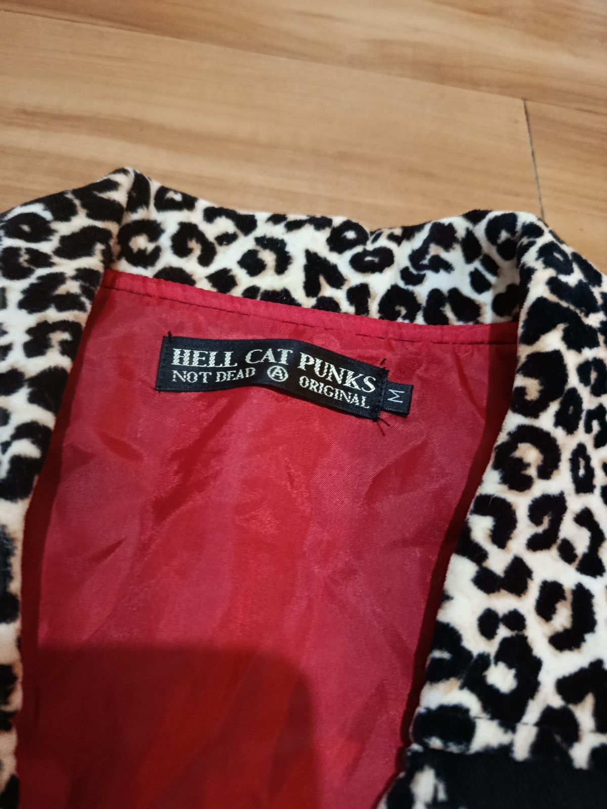 Hysteric Glamour Hell cat punks leopard double collar black jacket Size US M / EU 48-50 / 2 - 4 Thumbnail