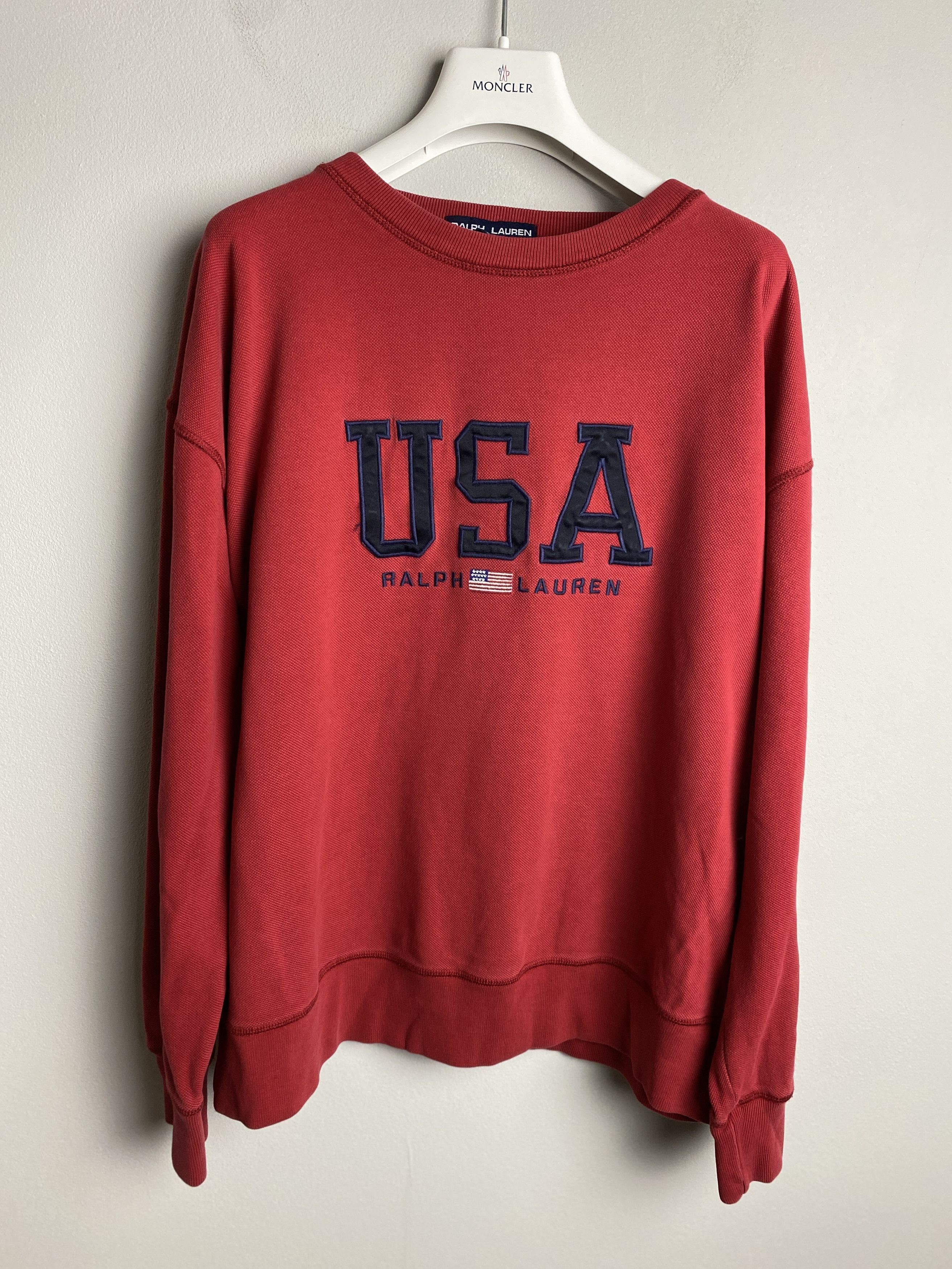Polo Ralph Lauren × Vintage Polo Sport Ralph Lauren USA big logo vintage sweatshirt Size US L / EU 52-54 / 3 - 1 Thumbnail