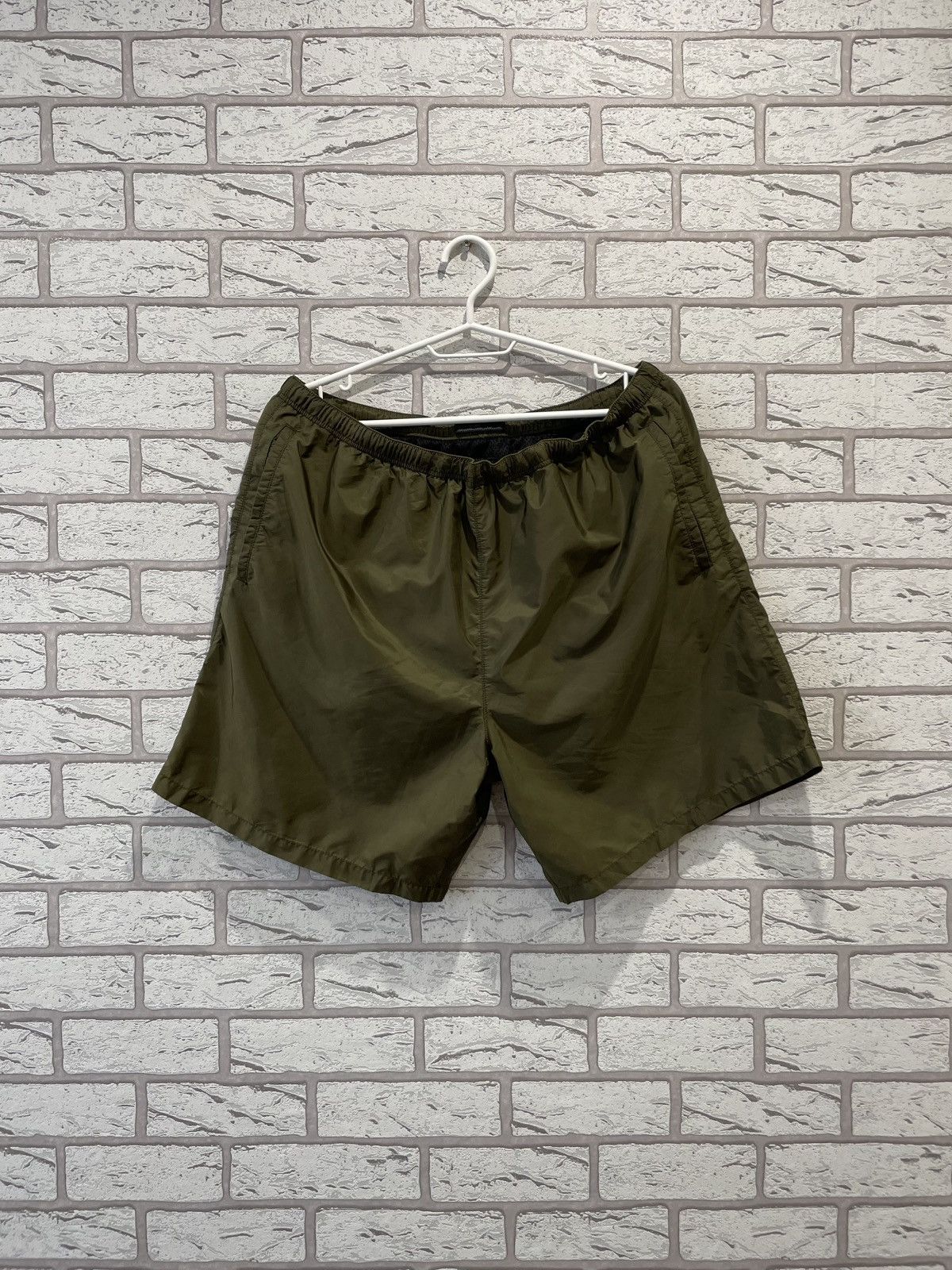 Prada Prada Milano Nylon Green / Brown Swim Shorts Size 54 M Size US 34 / EU 50 - 1 Thumbnail