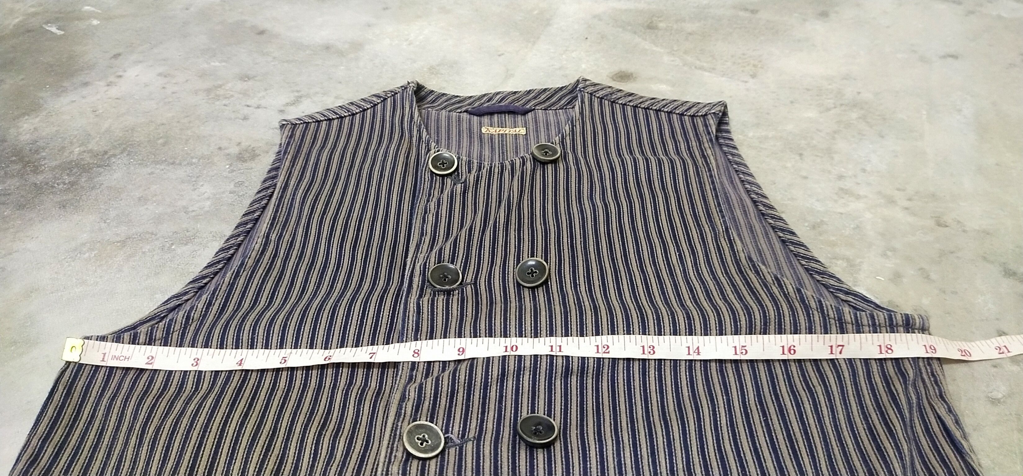 Other Final Drop Kapital Hickory Stripe Vest M Size M / US 6-8 / IT 42-44 - 11 Thumbnail