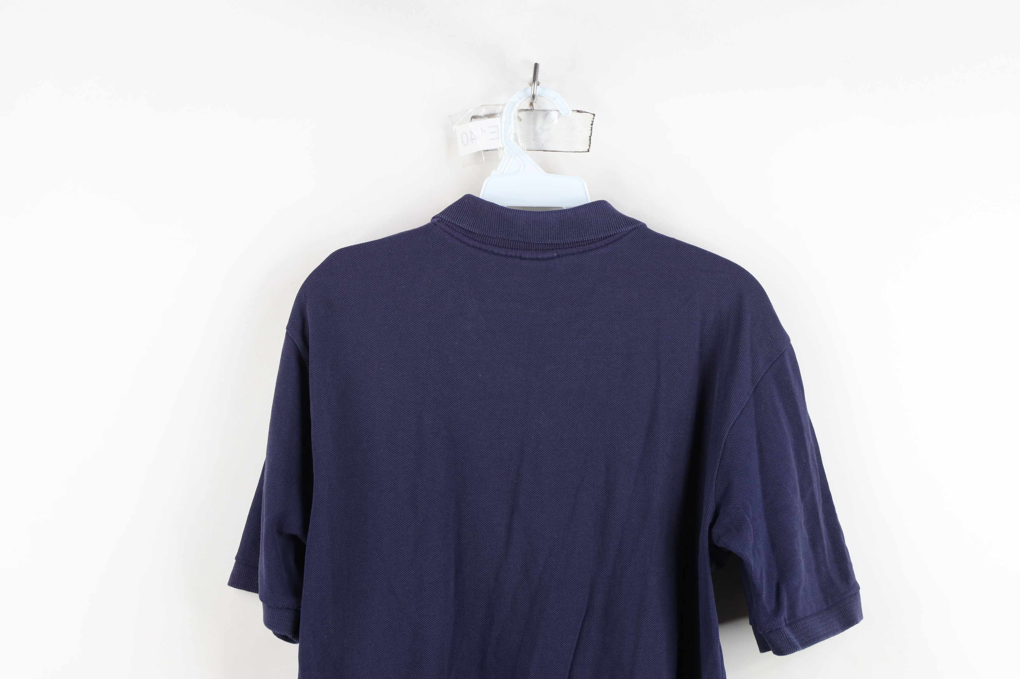 Vintage Vintage 90s University of Michigan Collared Polo Blue USA Size US L / EU 52-54 / 3 - 12 Thumbnail