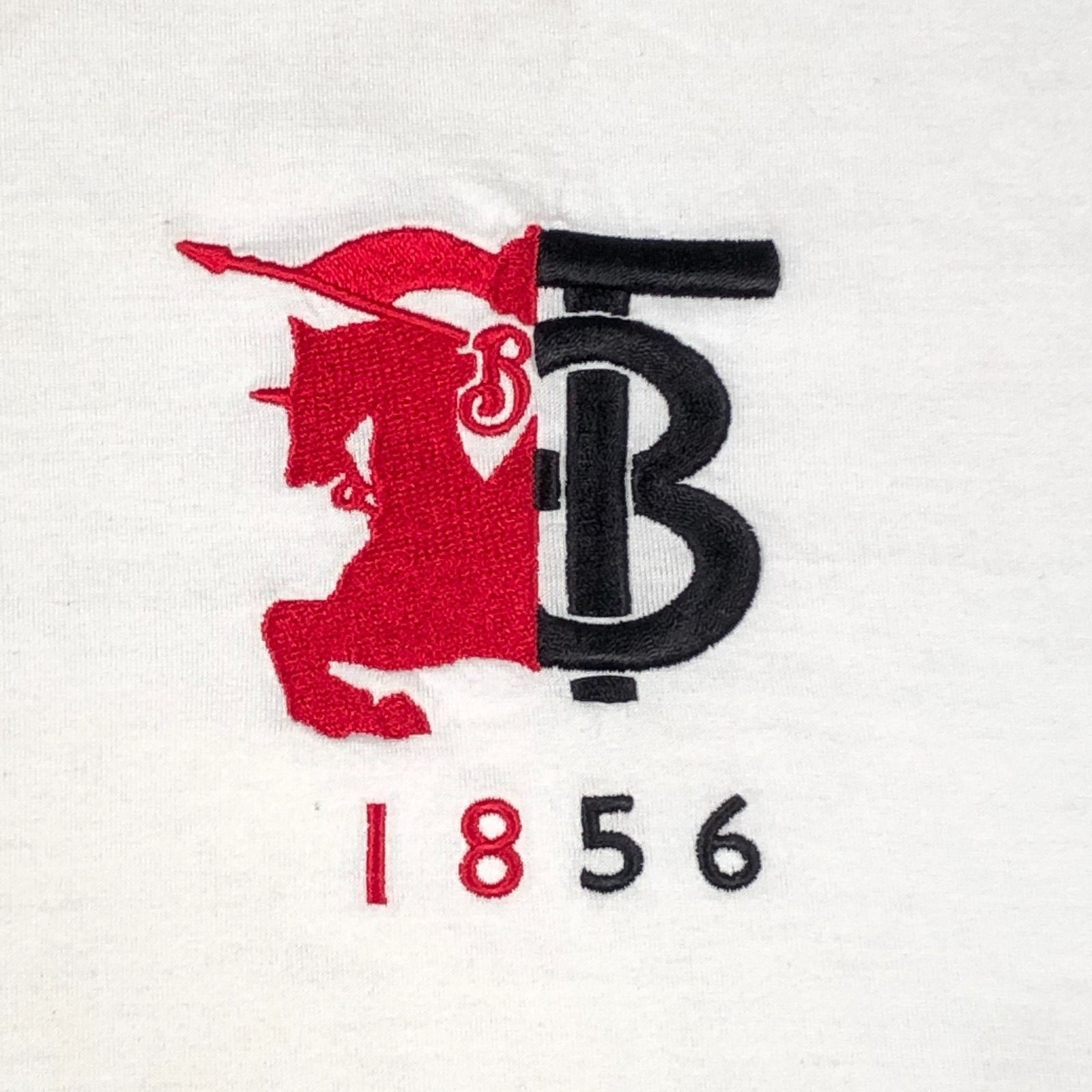 Burberry Burberry Halfhorse Embroidered Logo White Tee T Shirt XXL Size US XXL / EU 58 / 5 - 2 Thumbnail