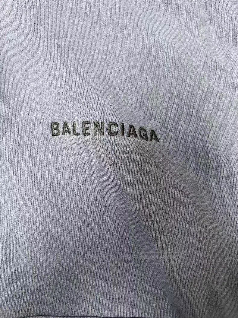 Balenciaga Balenciaga Embroidered Zipper Hooded Open-Front Jacket Swe Size US M / EU 48-50 / 2 - 3 Thumbnail