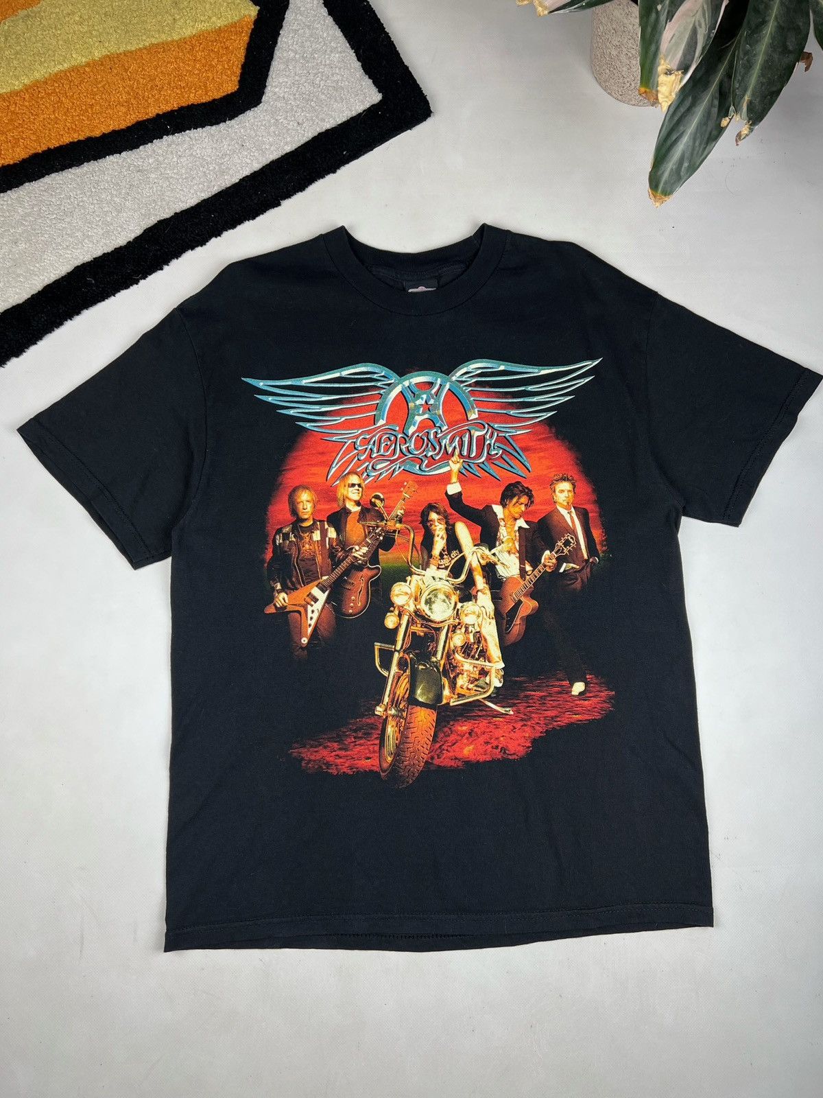 Band Tees × Vintage Vintage Aerosmith Band Tee rock tShirt Size US L / EU 52-54 / 3 - 1 Thumbnail