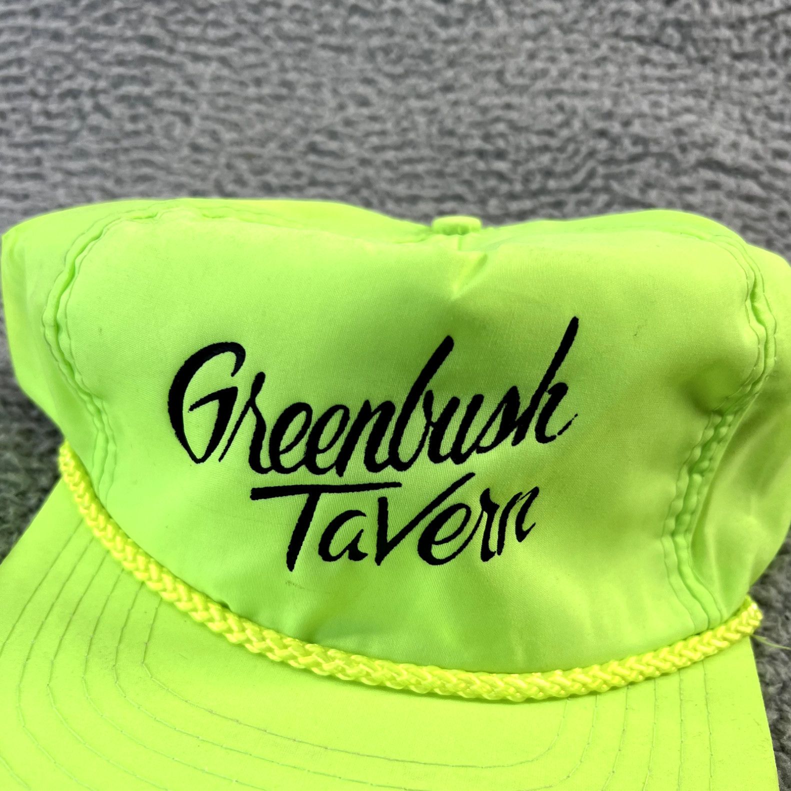 Roper Vintage Greenbush Tavern Snapback Hat Rope Trucker Neon ...