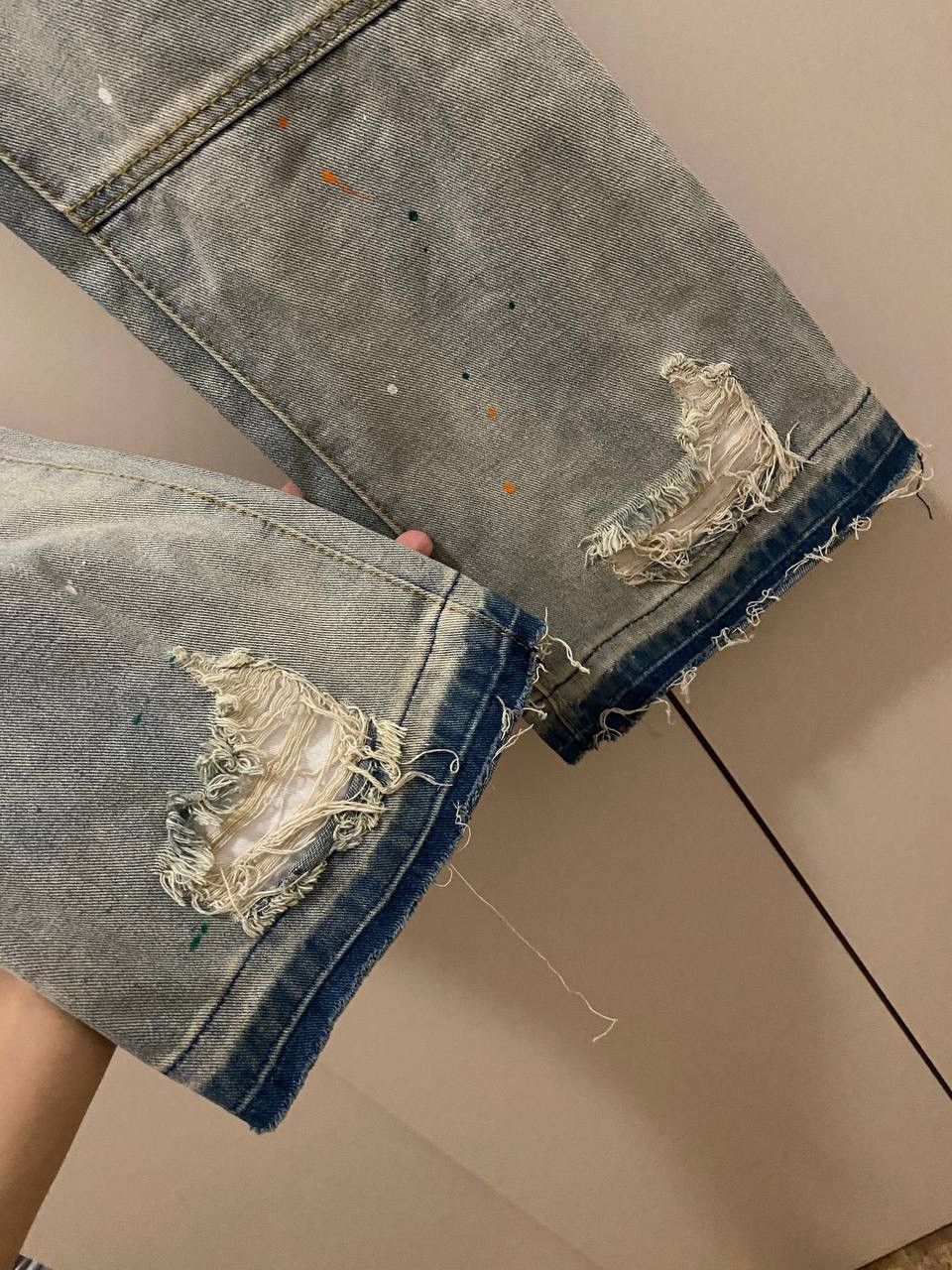 Japanese Brand × Vintage Flared Distressed Painter Jeans Size US 30 / EU 46 - 14 Thumbnail