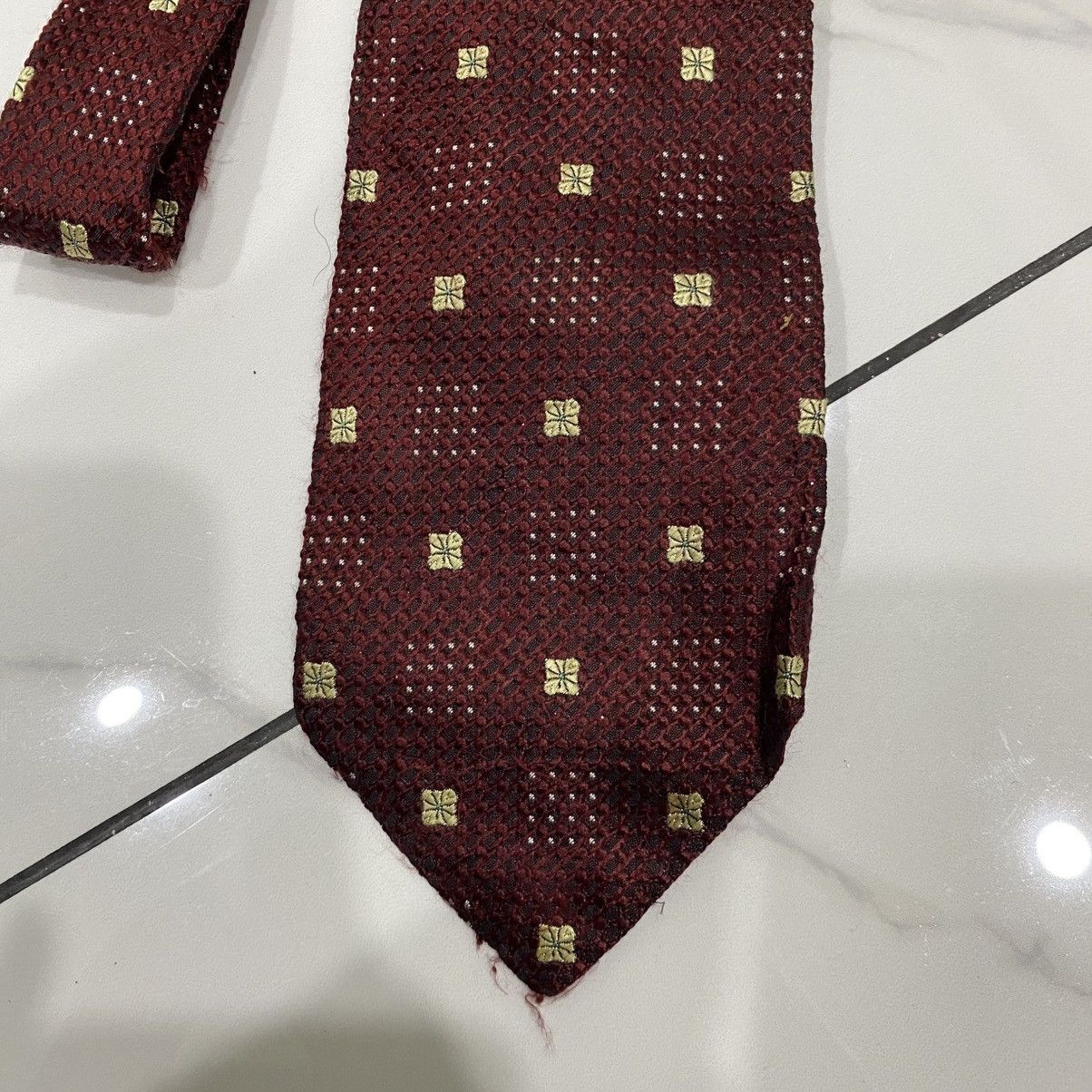Yohji Yamamoto Yohji Yamamoto A.A.R x D'URBAN Archive Silk Tie Geometric Size ONE SIZE - 2 Thumbnail