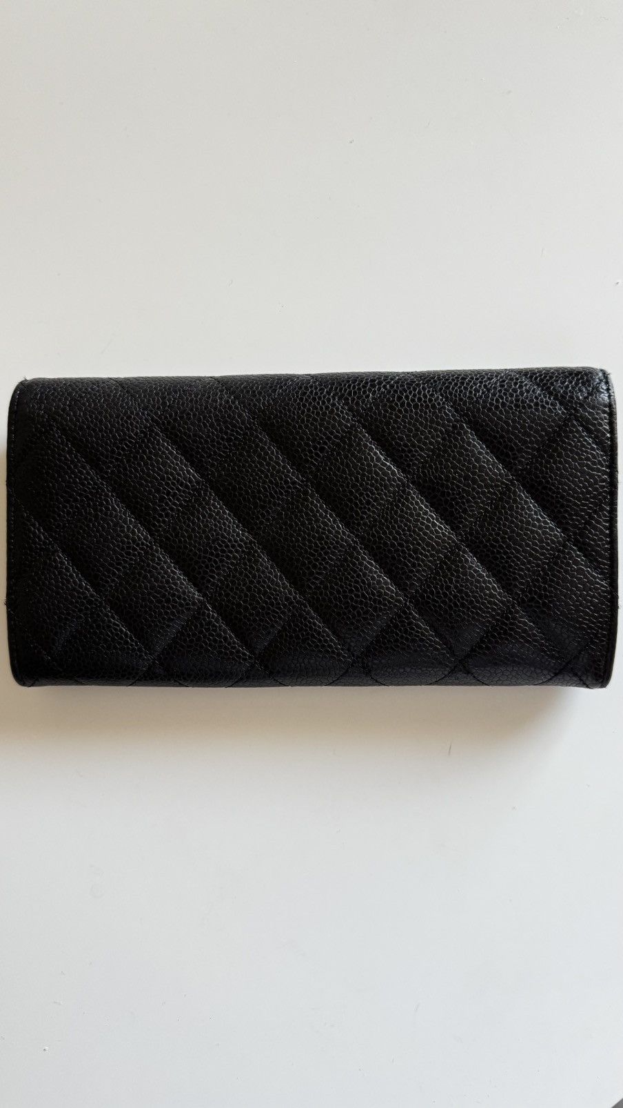 Chanel Chanel Black Quilted Caviar Long Flap Wallet Size ONE SIZE - 10 Thumbnail