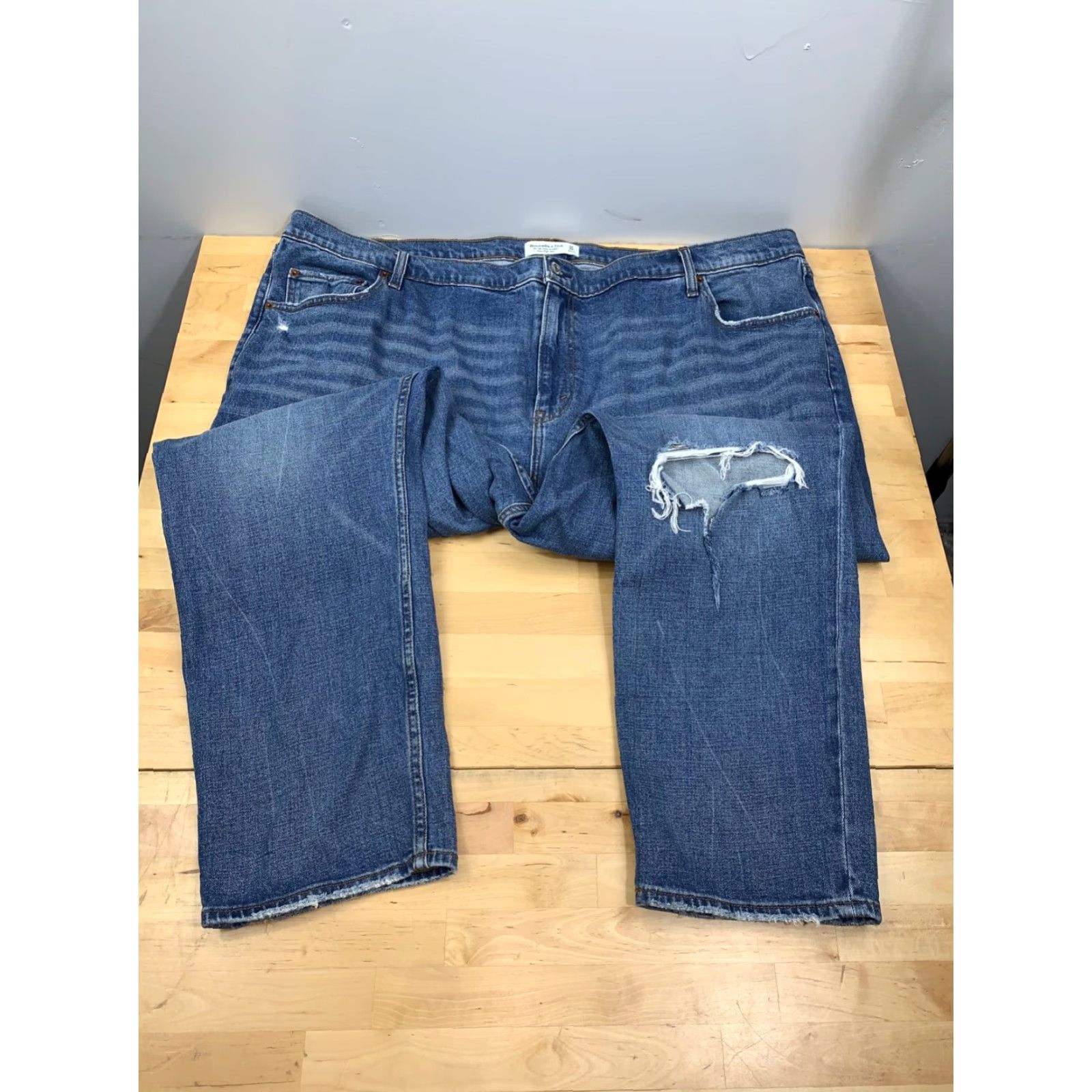 Abercrombie & Fitch Abercrombie & Fitch 90s Slim Straight Ultra High Rise Curve Love Womens 34/27 Jeans Size ONE SIZE - 2 Thumbnail