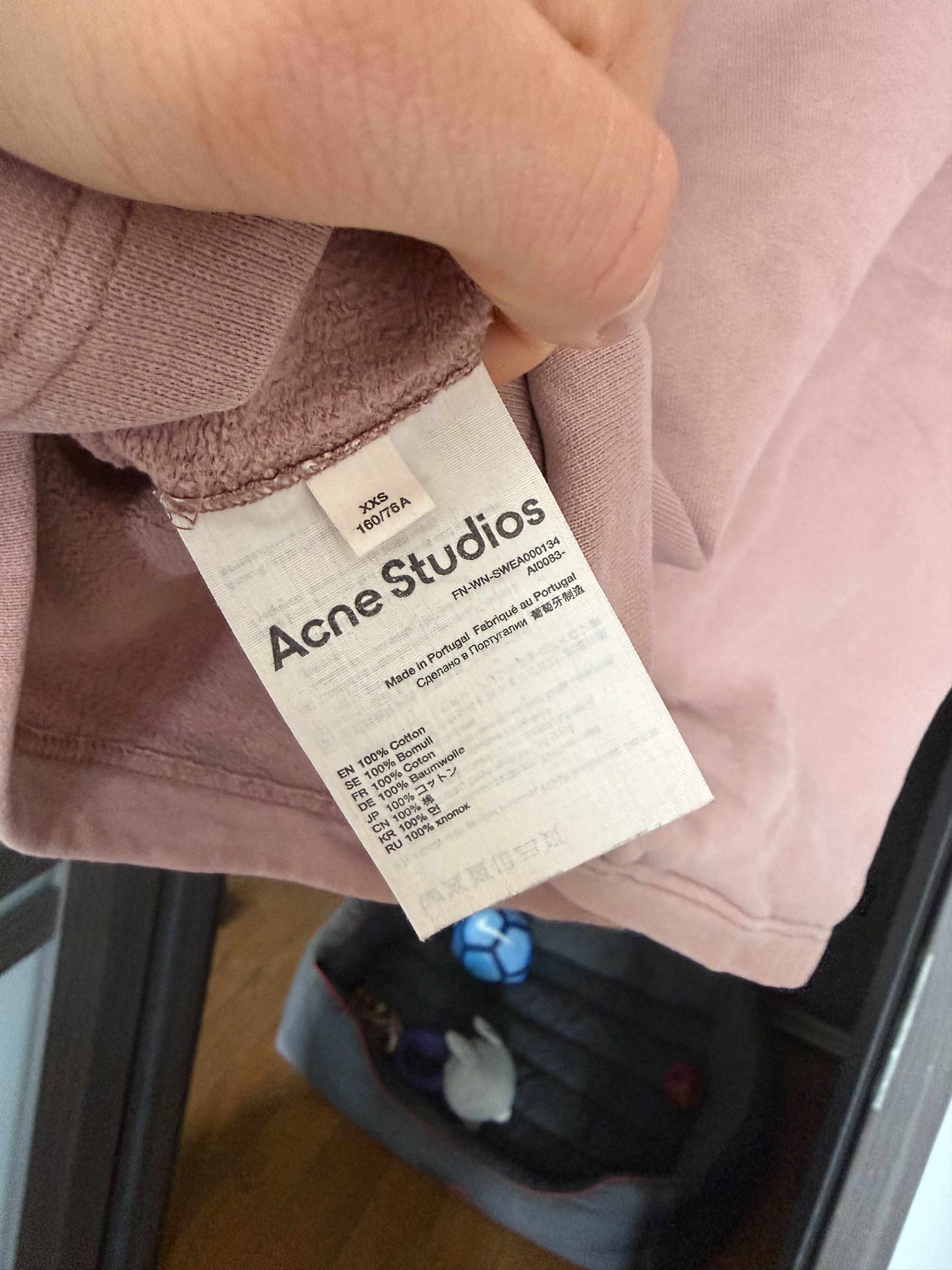 Acne Studios Acne Studios Mini Logo pink hoodie Size US S / EU 44-46 / 1 - 6 Thumbnail