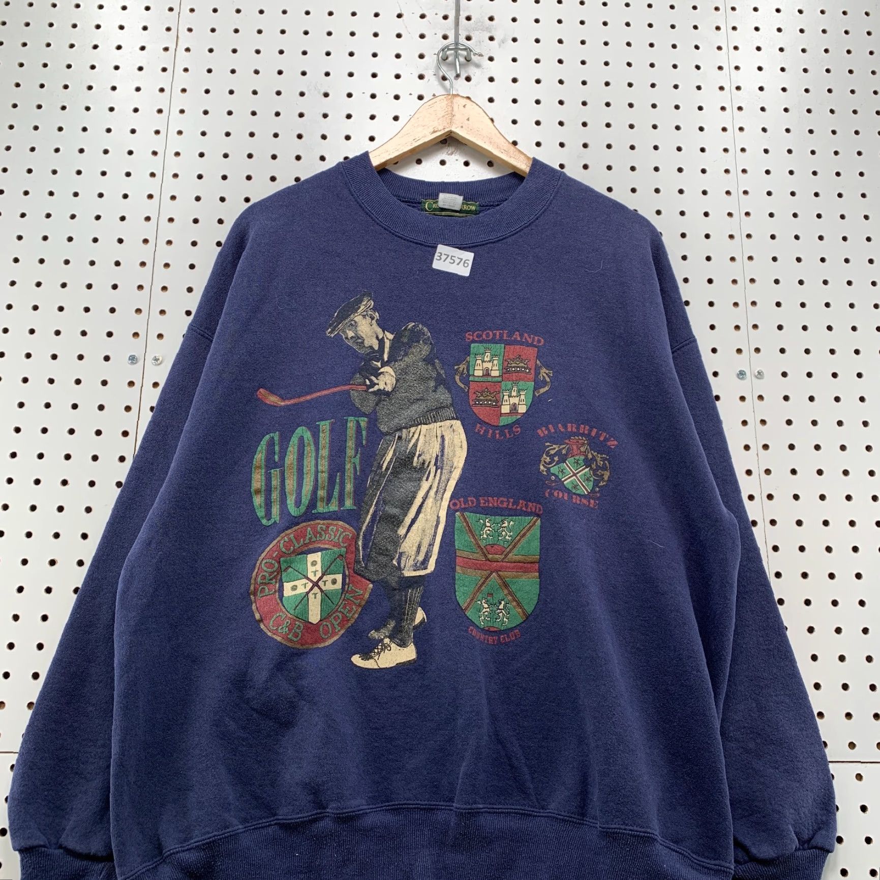 Croft & Barrow VINTAGE Croft & Barrow Sweatshirt Mens XL Blue Golf Graphic Crewneck USA 90s Pullover Sweatshirt Mens Size US XL / EU 56 / 4 - 6 Thumbnail