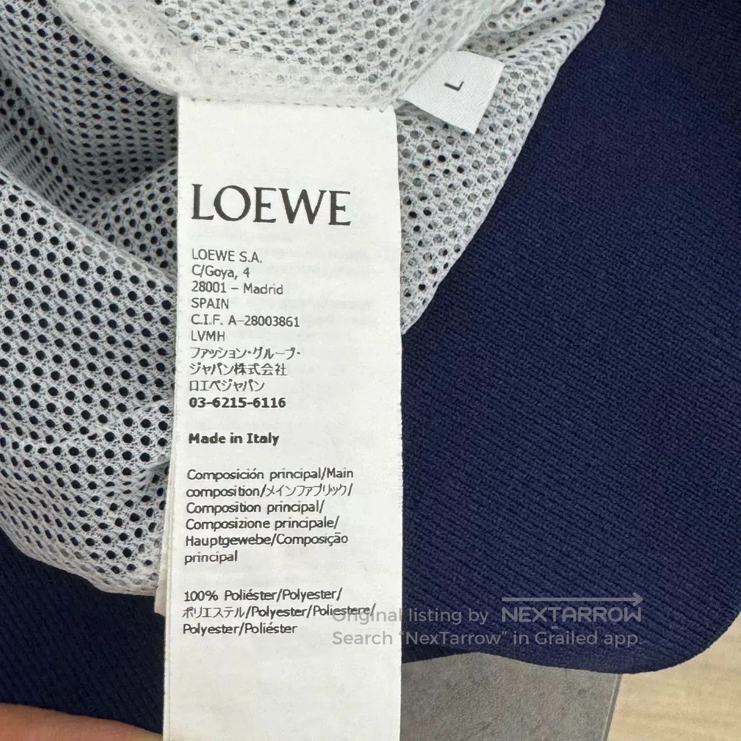 Loewe Loewe Embroidered Logo Blue White Jacket. Size US L / EU 52-54 / 3 - 4 Thumbnail