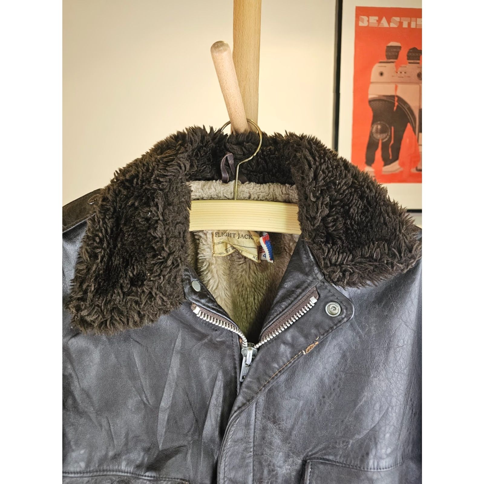 Schott VINTAGE SCHOTT G-1 674 MS FLIGHT BOMBER LEATHER JACKET SZ 42 MEN Size US XS / EU 42 / 0 - 2 Thumbnail