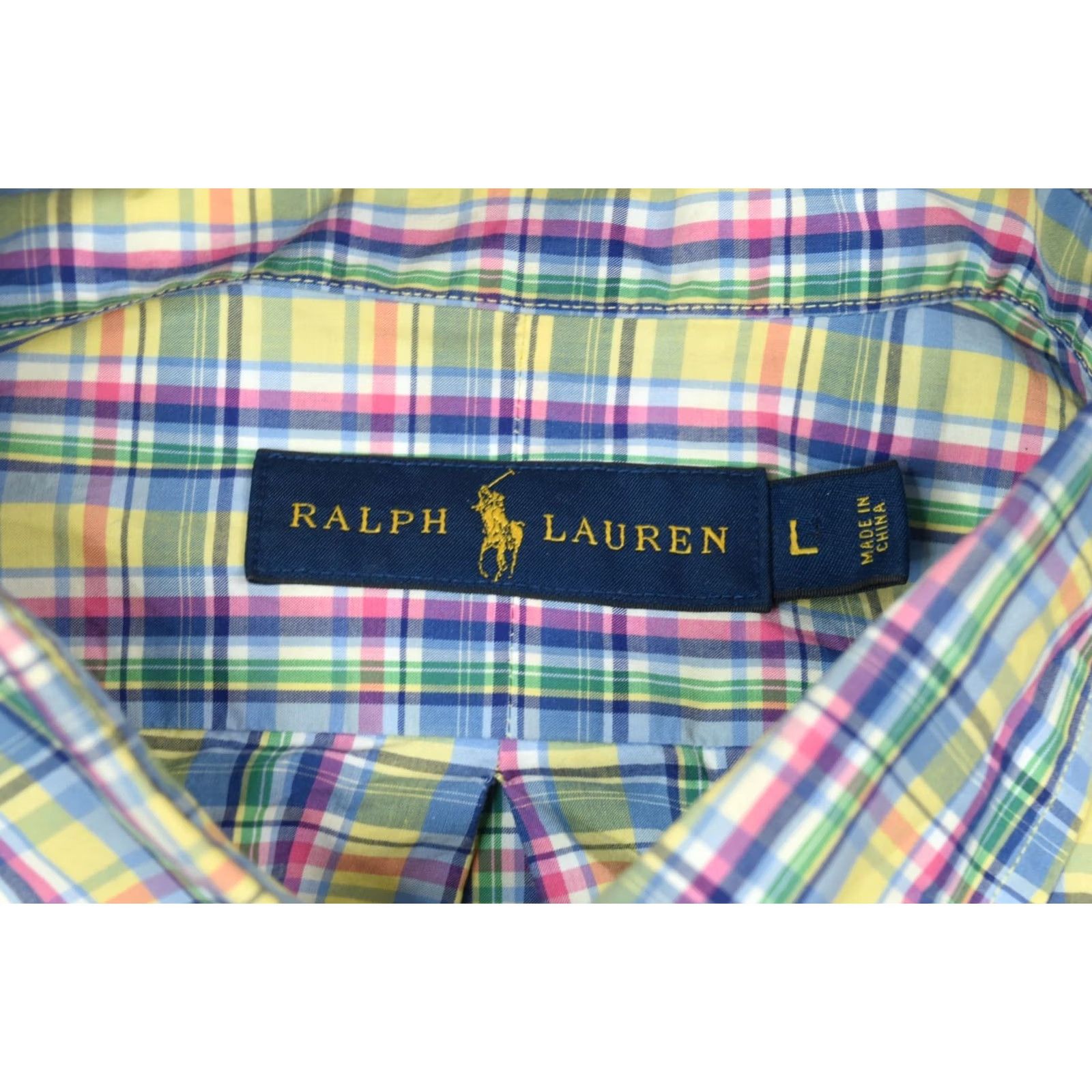 Ralph Lauren Ralph Lauren Shirt Mens Large Yellow Pink Plaid Long Sleeve Button-Down Classic Size US L / EU 52-54 / 3 - 6 Thumbnail