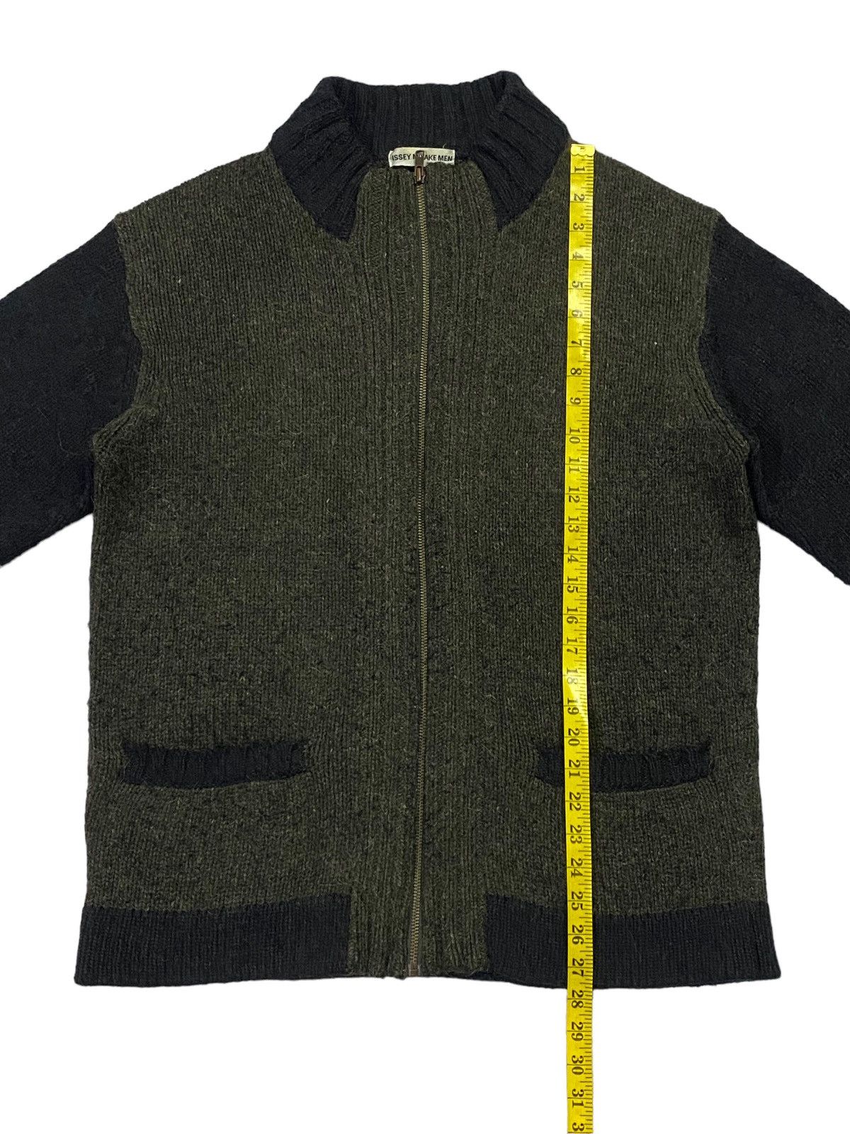 Issey Miyake Issey Miyake Tow Tones Knitted Full Zip Sweater Size US M / EU 48-50 / 2 - 9 Thumbnail