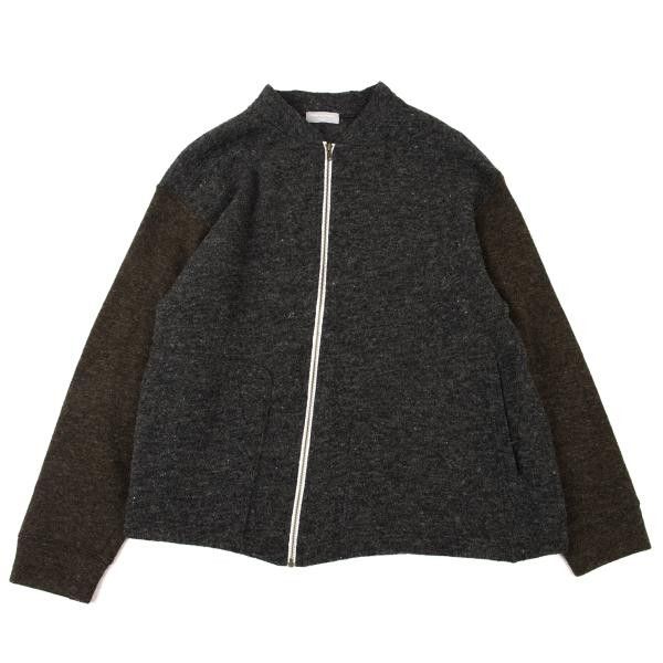 Comme des Garcons Homme Plus Sweater Bicolor zip-up knit blouson Size US M / EU 48-50 / 2 - 1 Thumbnail