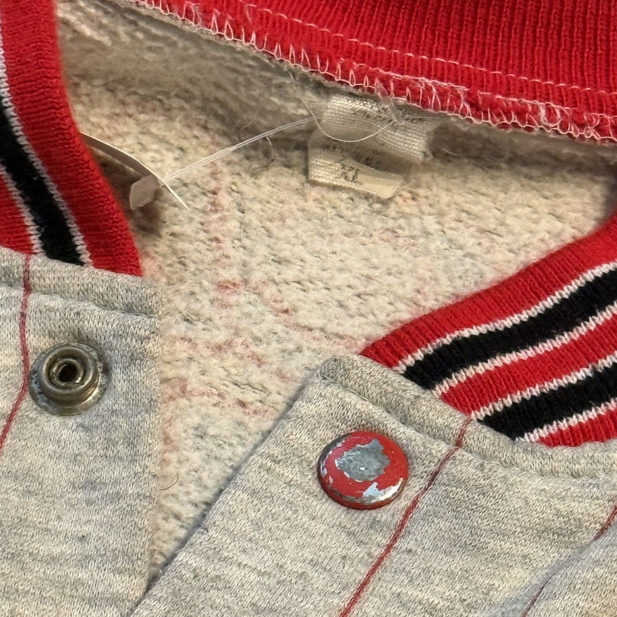 Other Vintage Chicago Bulls Baseball Pinstripe Snap Jacket (80s) Size US XL / EU 56 / 4 - 3 Thumbnail