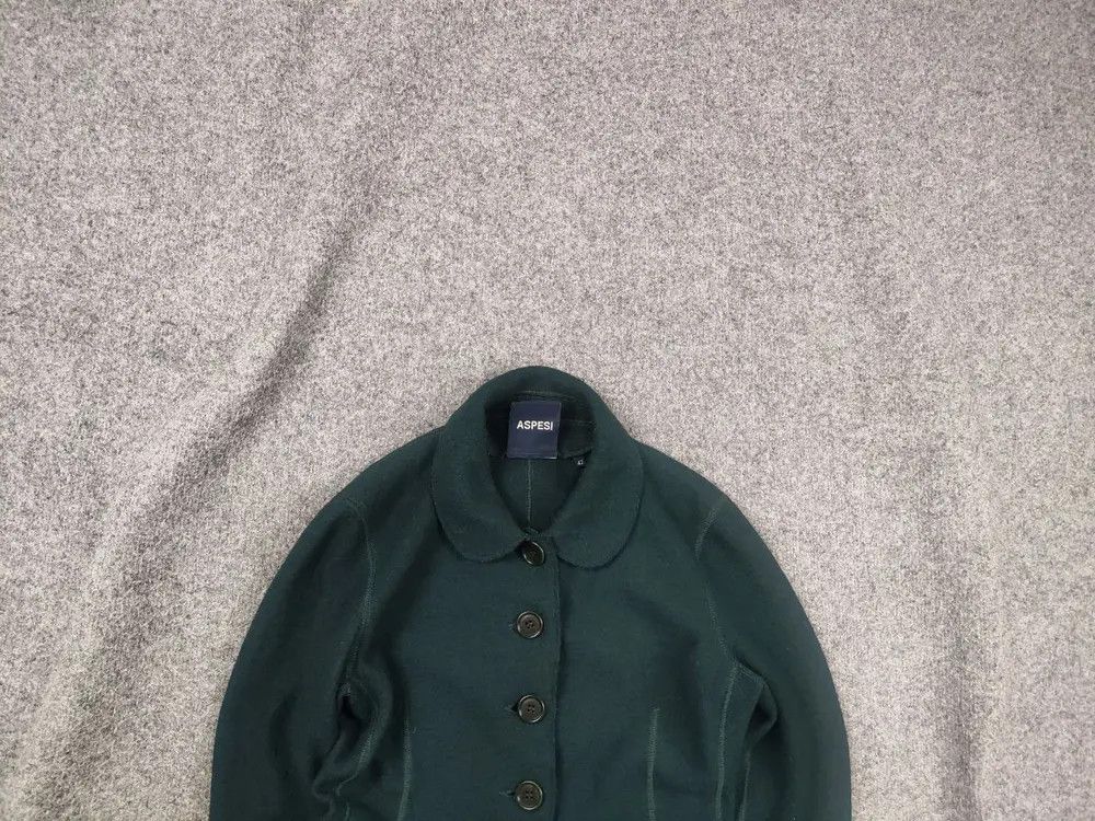 Aspesi Alberto Aspesi Design green wool button Pocket Blazer Jacket Size M / US 6-8 / IT 42-44 - 1 Thumbnail