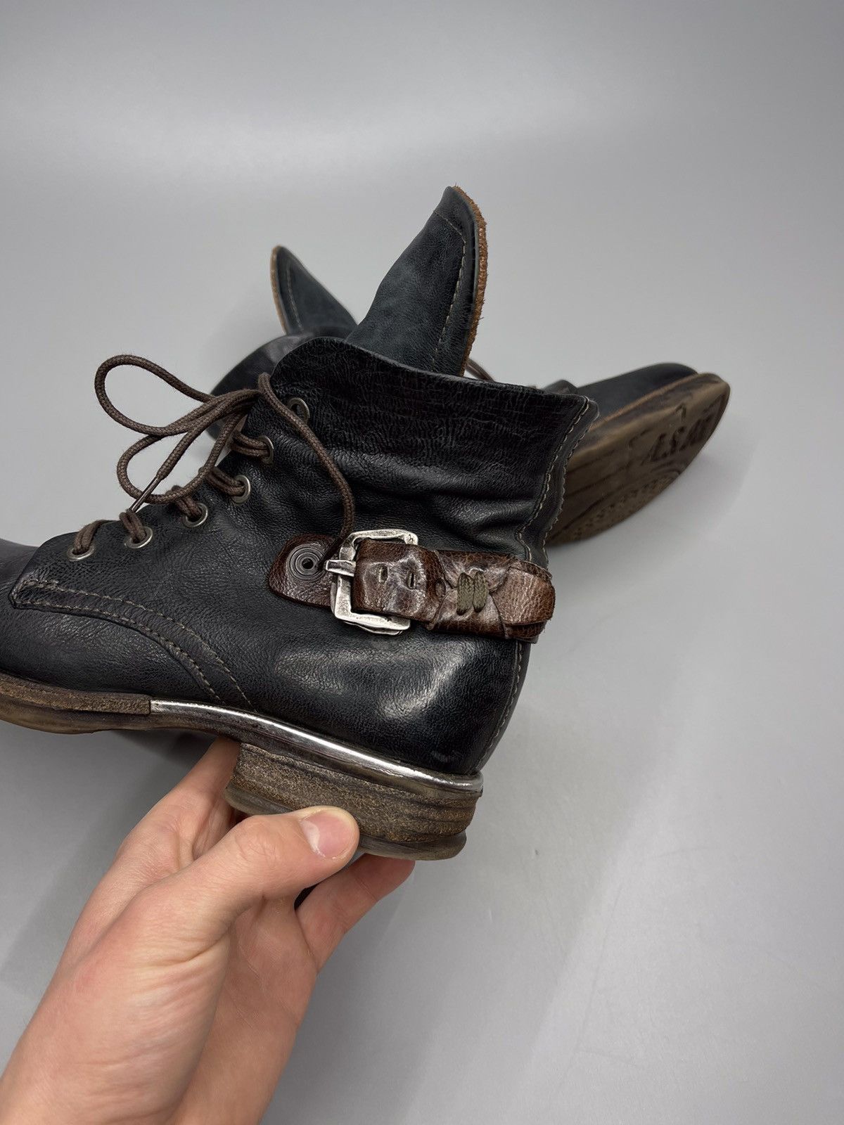 Japanese Brand × Vintage A.S 98 Boots Leather Style Rick Owens Size US 6 / IT 36 - 5 Thumbnail